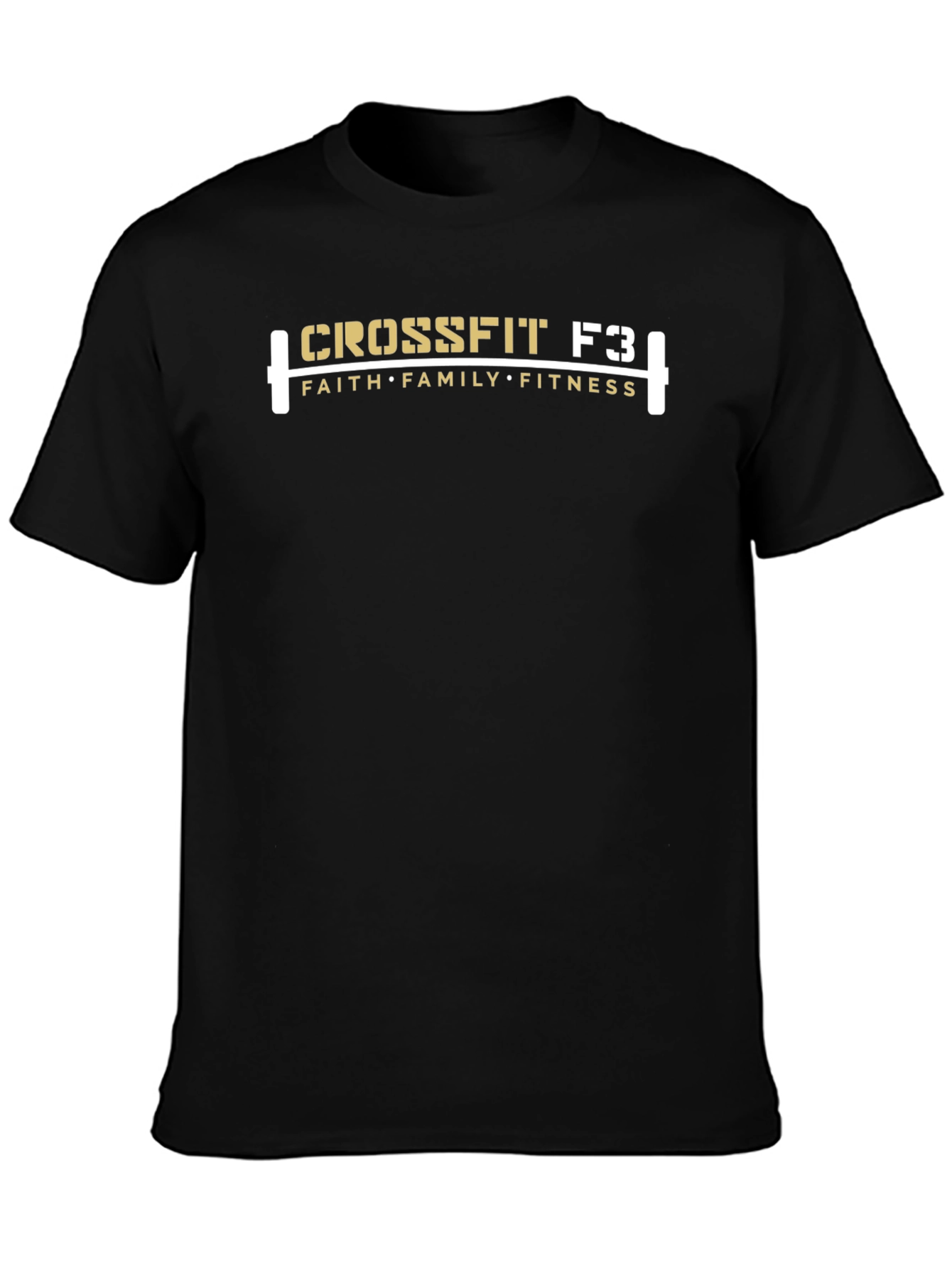 Crossfit F3 Faith Family Fitness Black T-Shirt