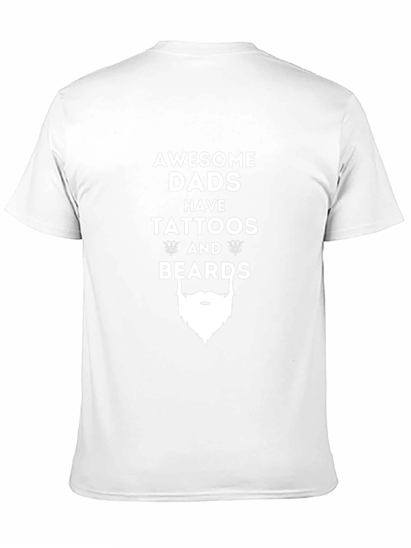 Awesome Dads Tattoos and Beards Black Graphic Tee