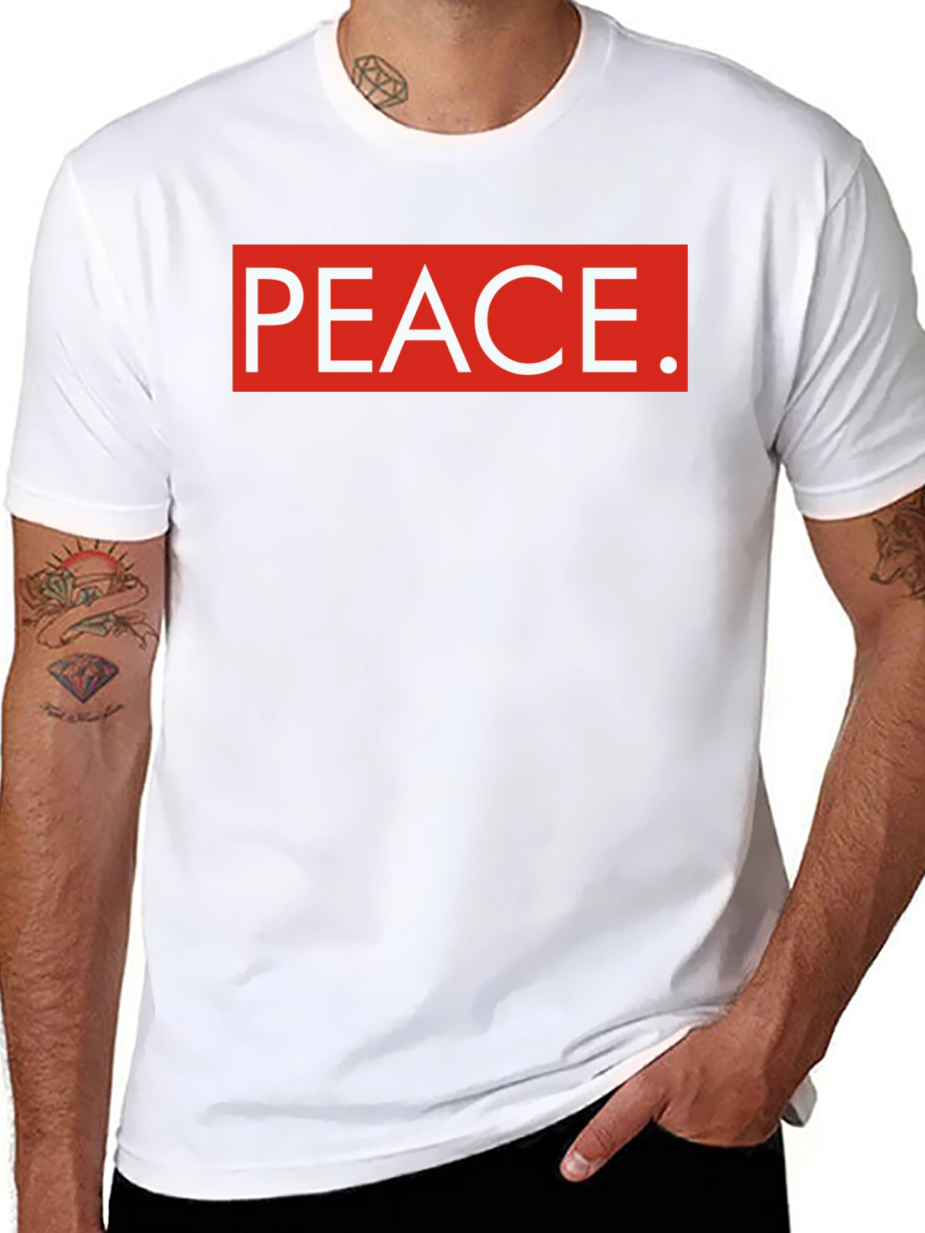 Peace Graphic Tee - Black