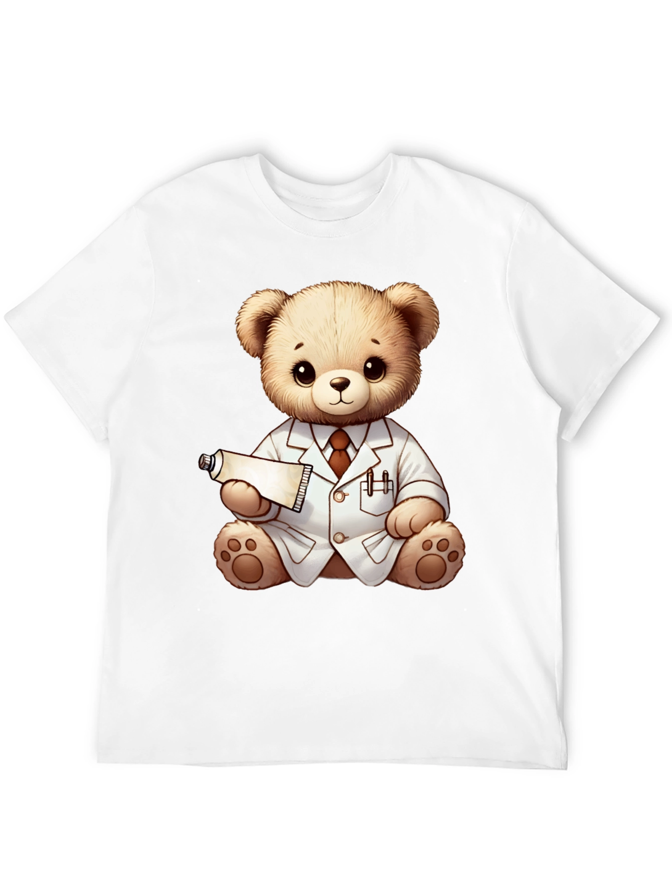 Teddy Bear Doctor Black T-Shirt