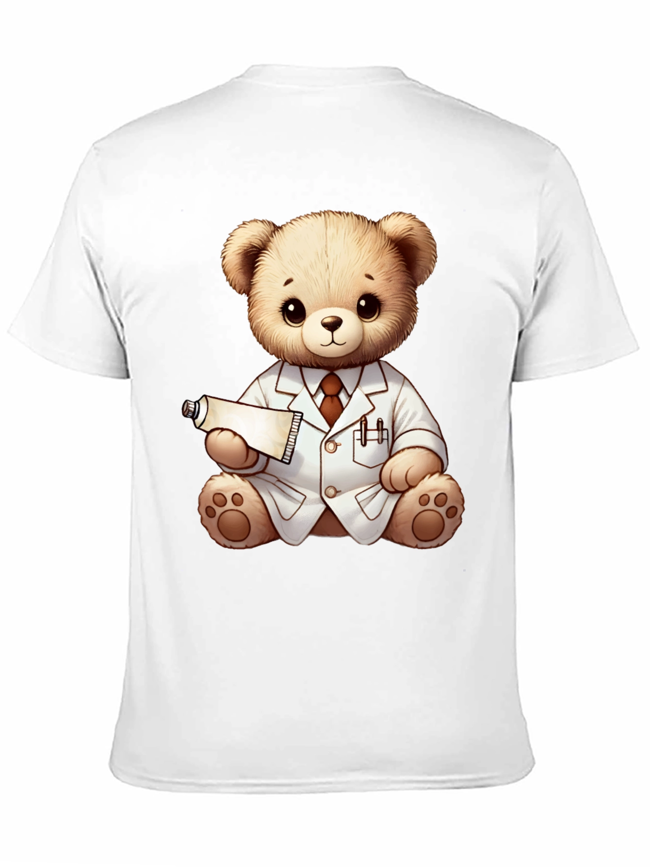 Teddy Bear Doctor Black T-Shirt