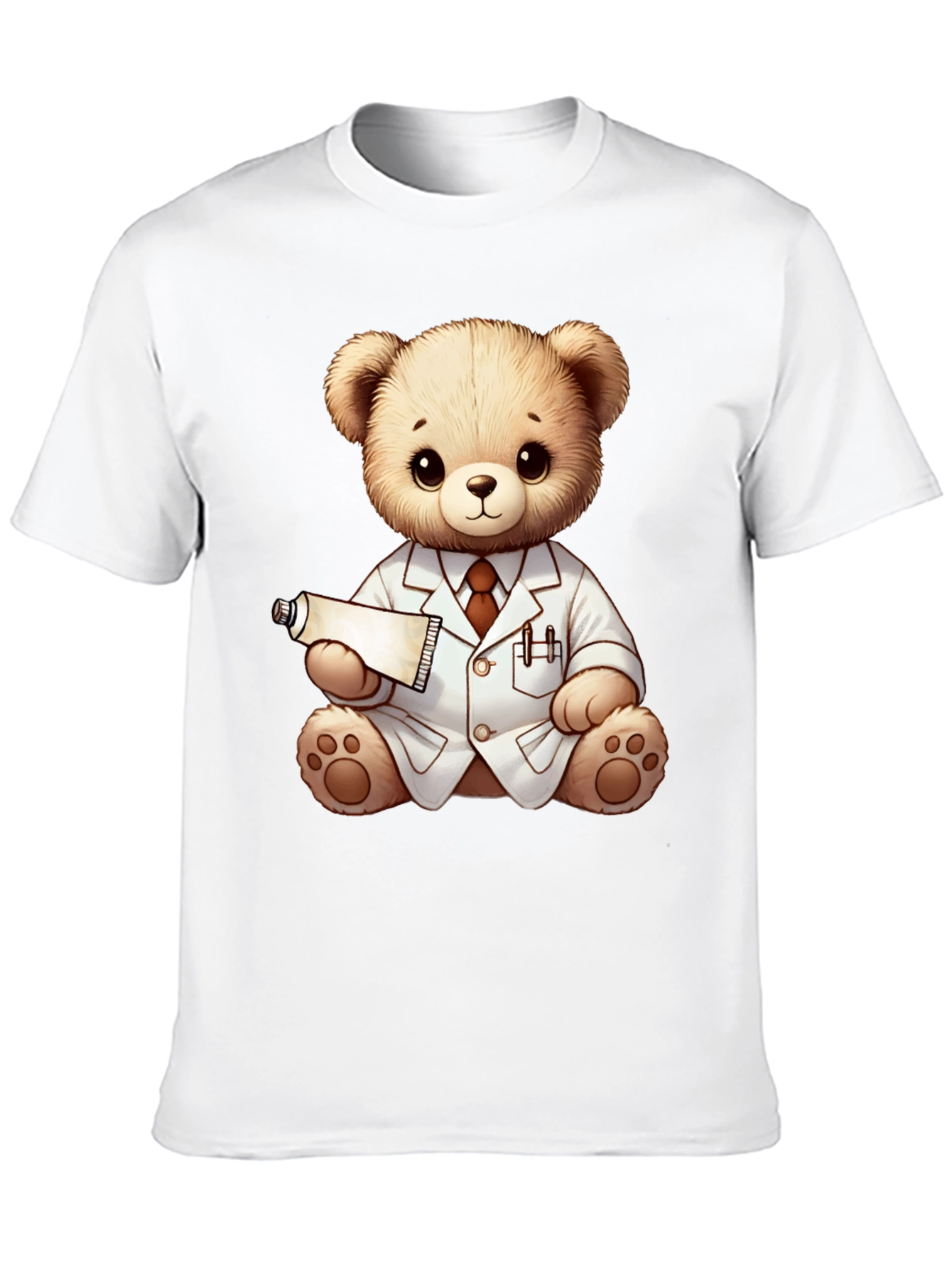 Teddy Bear Doctor Black T-Shirt
