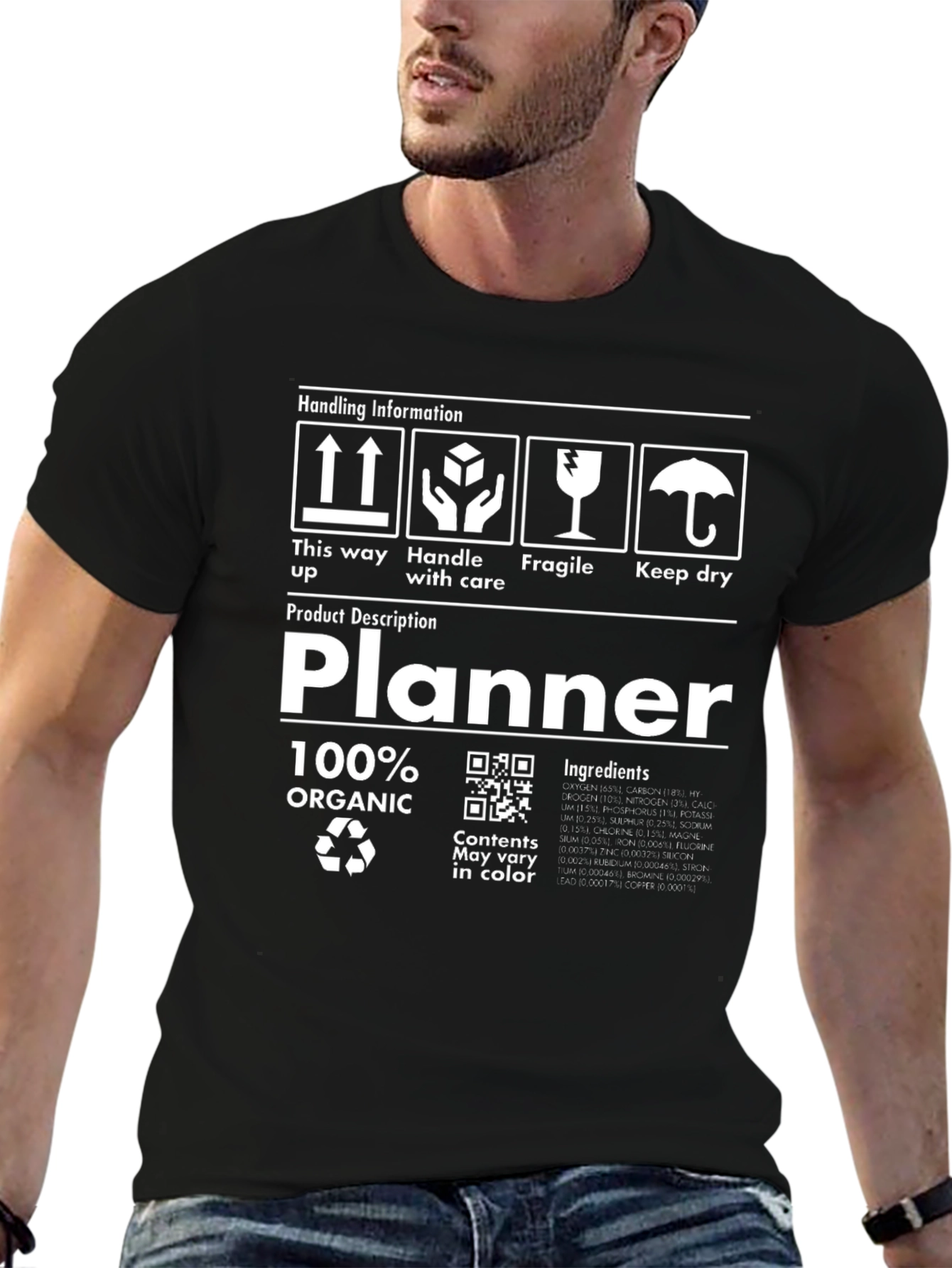 Planner Organic T-Shirt - Handle with Care