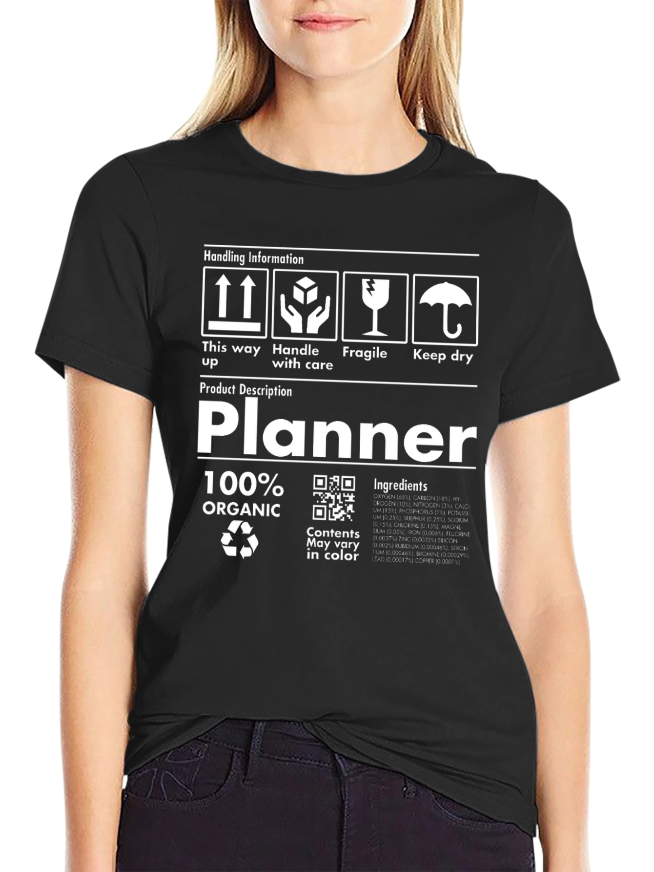 Planner Organic T-Shirt - Handle with Care