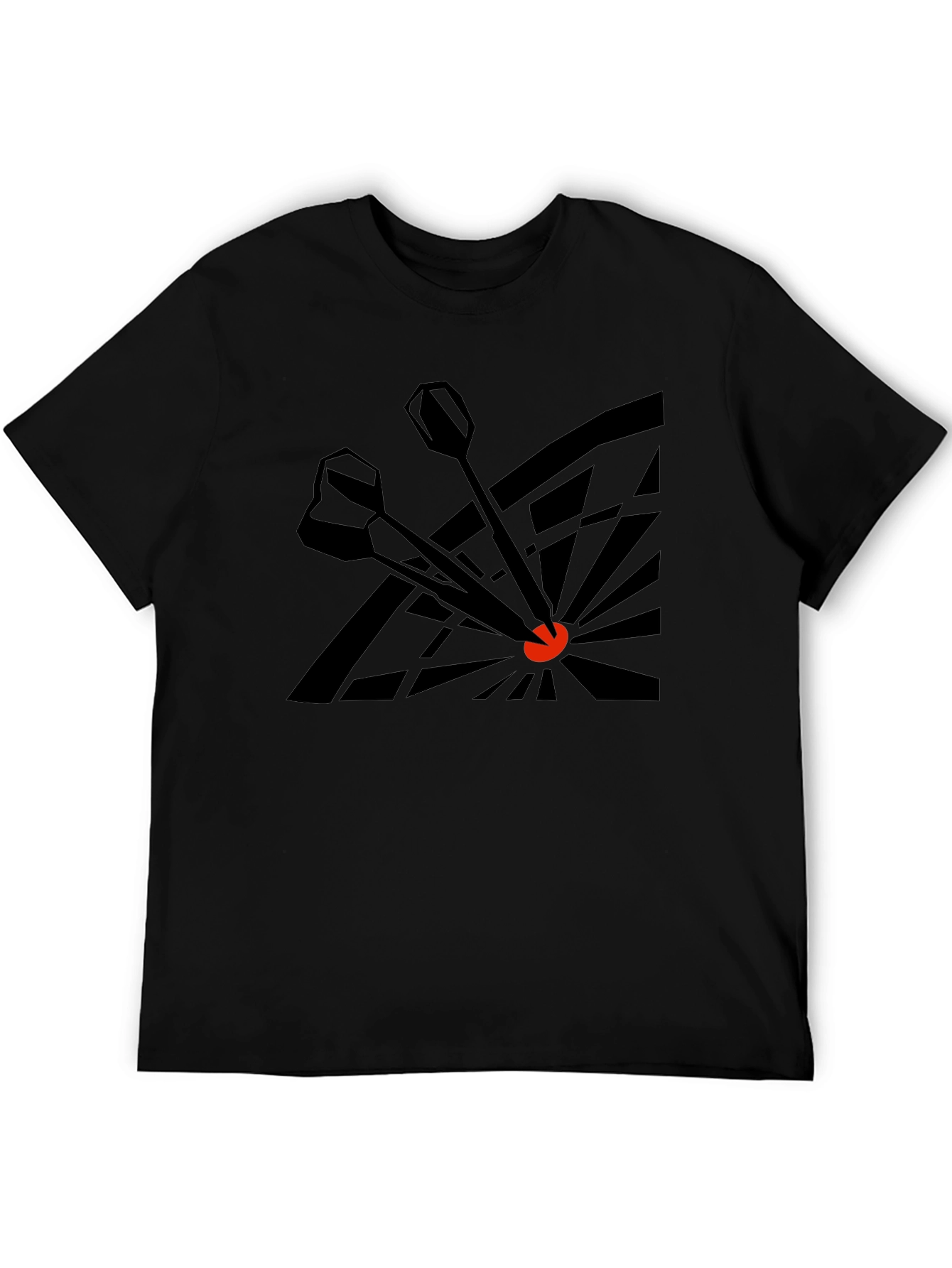 Darts Bullseye Graphic Tee - Black