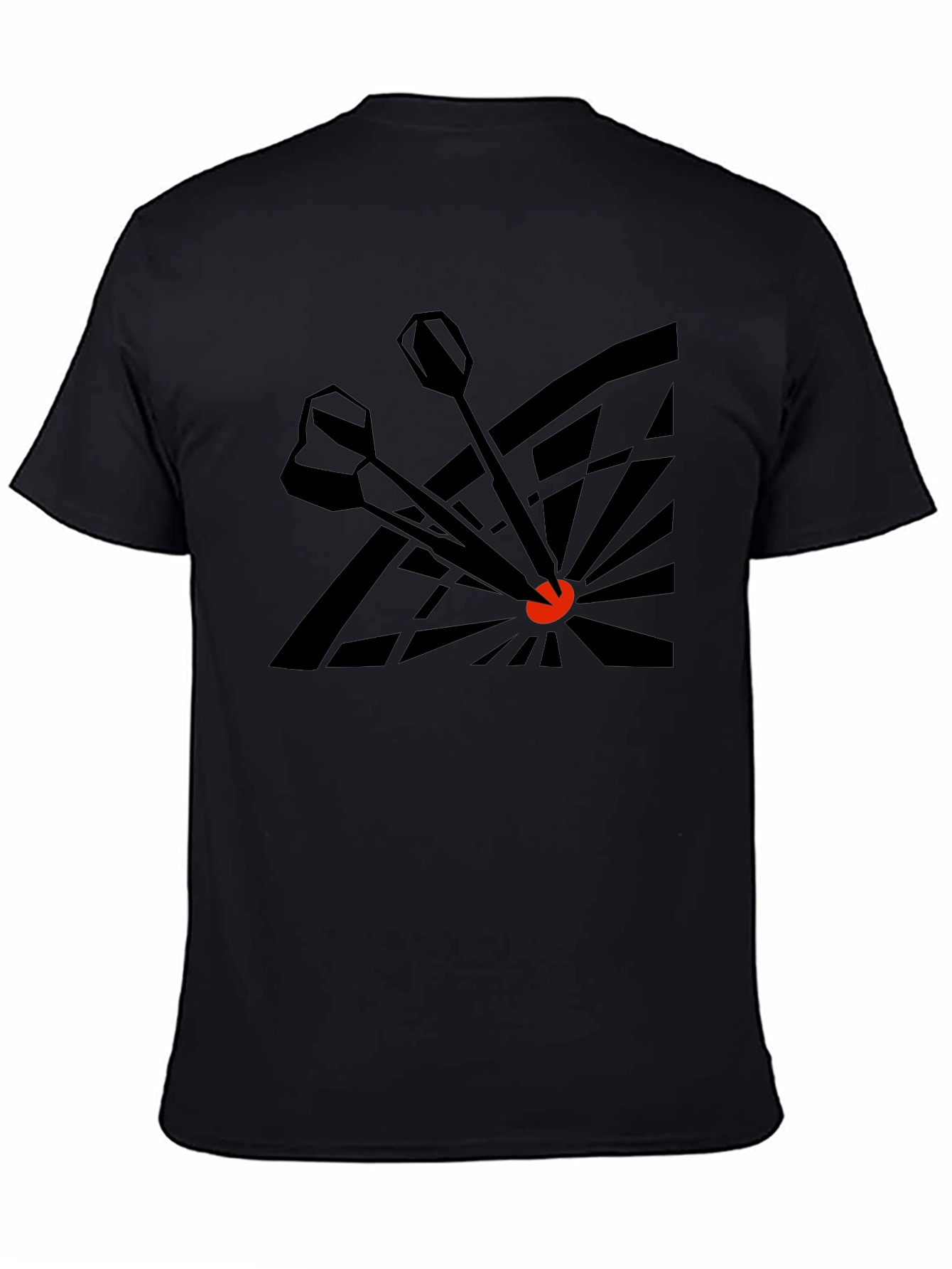 Darts Bullseye Graphic Tee - Black