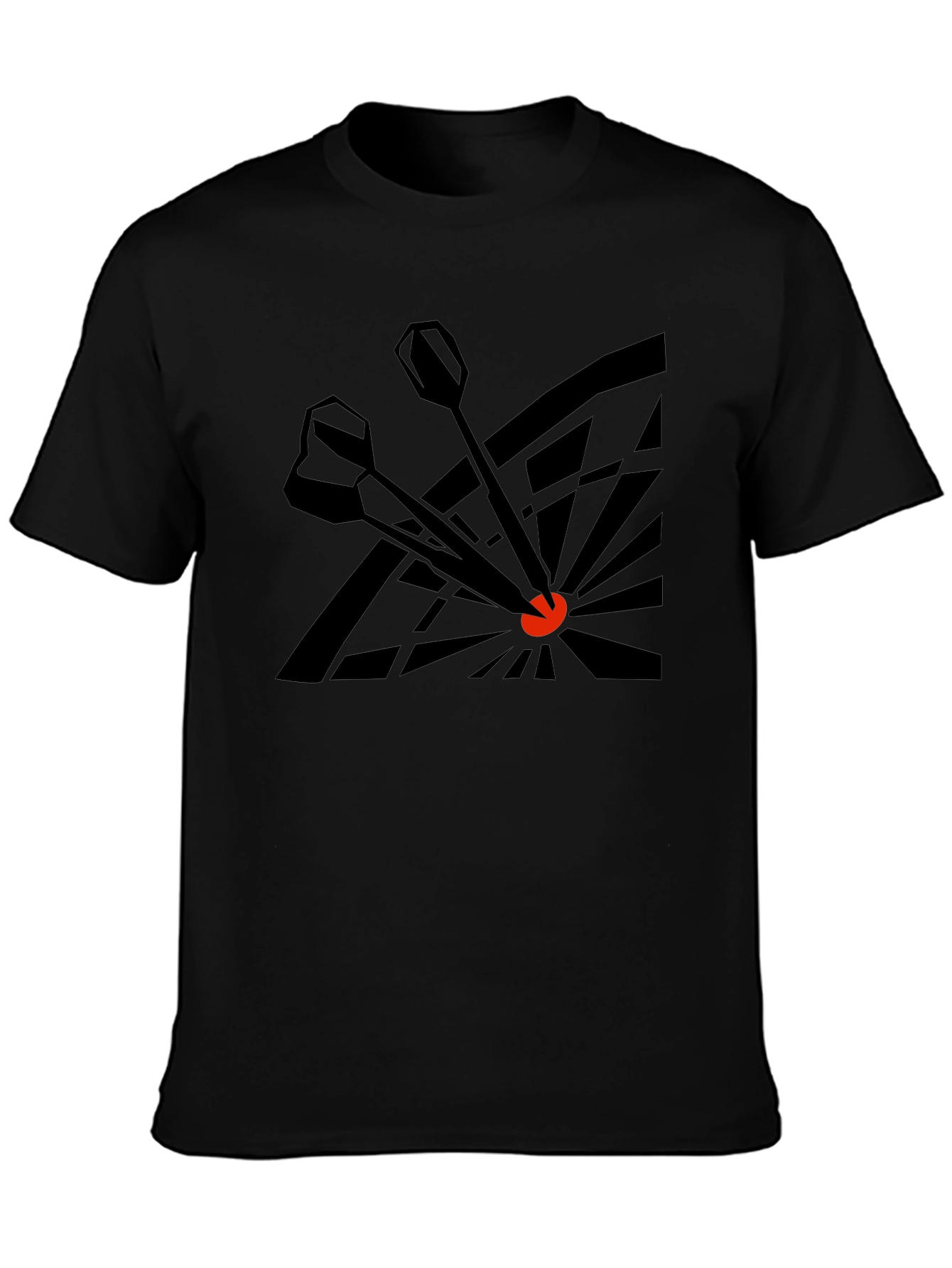 Darts Bullseye Graphic Tee - Black