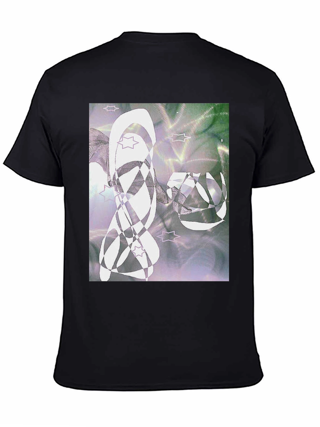 Abstract Graphic Tee - Mens Black T-Shirt