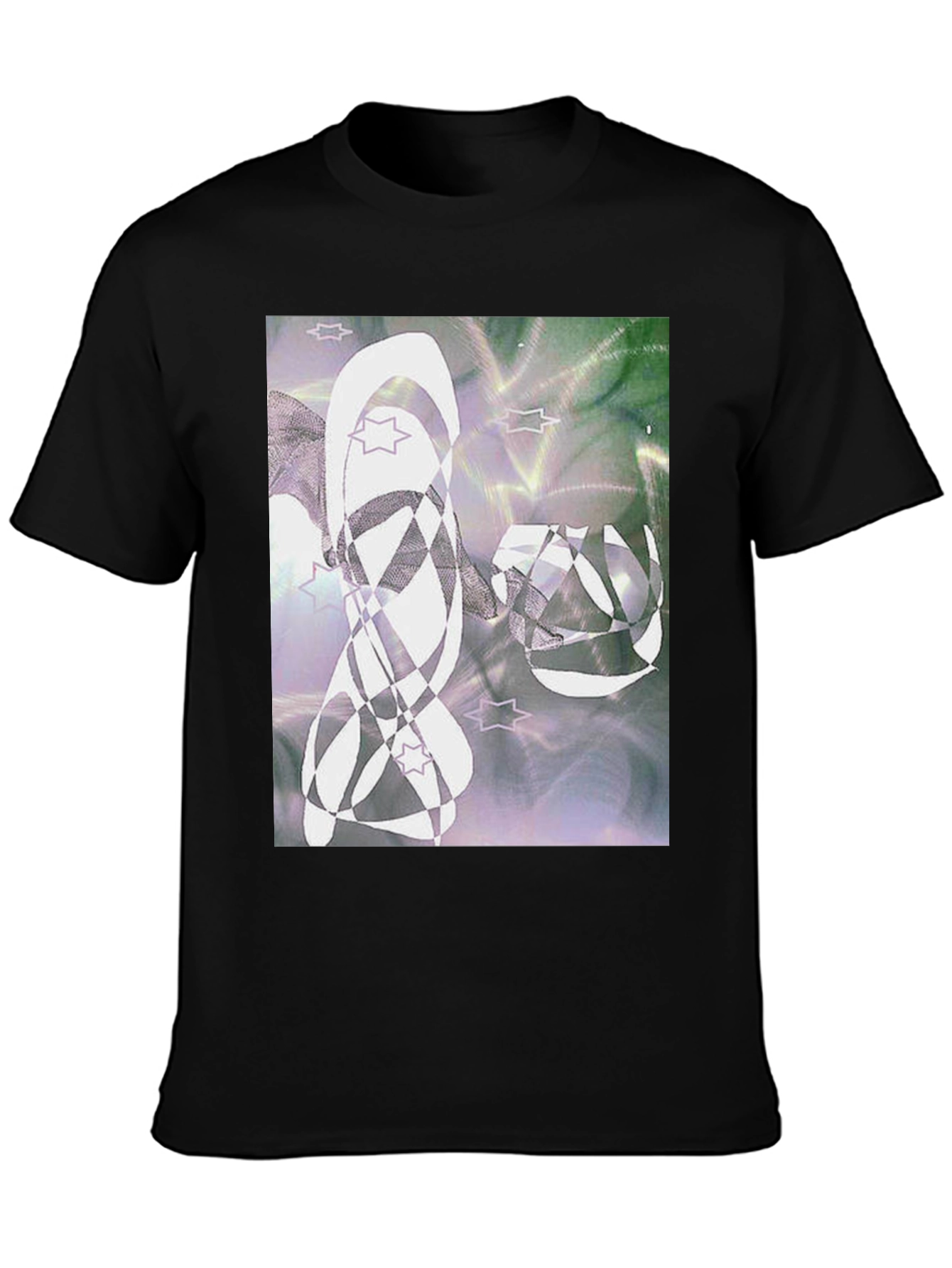 Abstract Graphic Tee - Mens Black T-Shirt