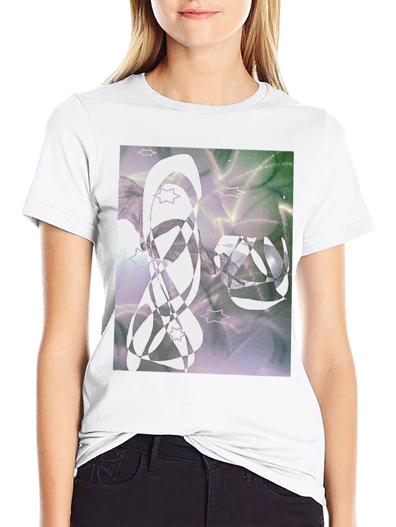 Abstract Graphic Tee - Mens Black T-Shirt