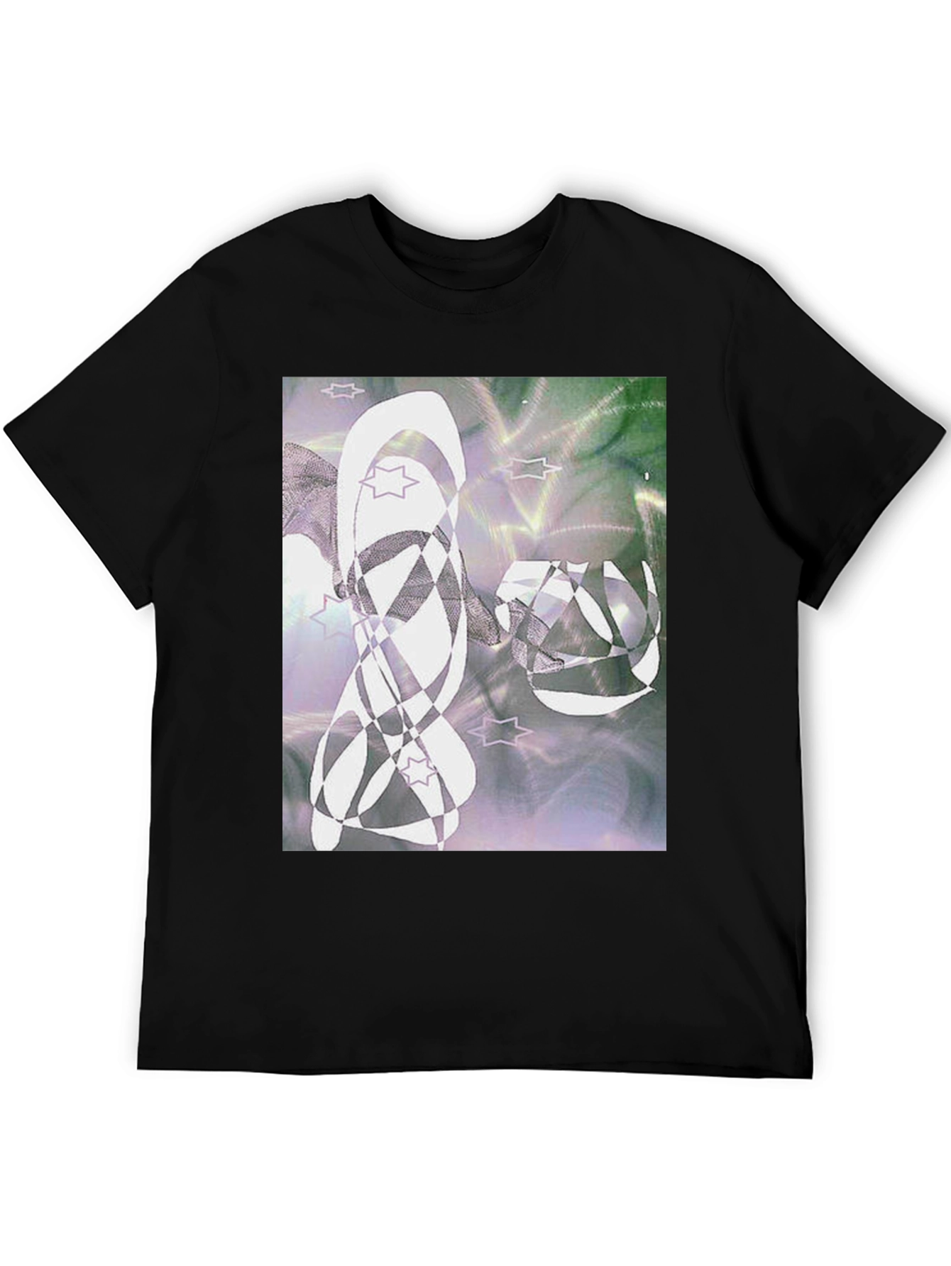 Abstract Graphic Tee - Mens Black T-Shirt