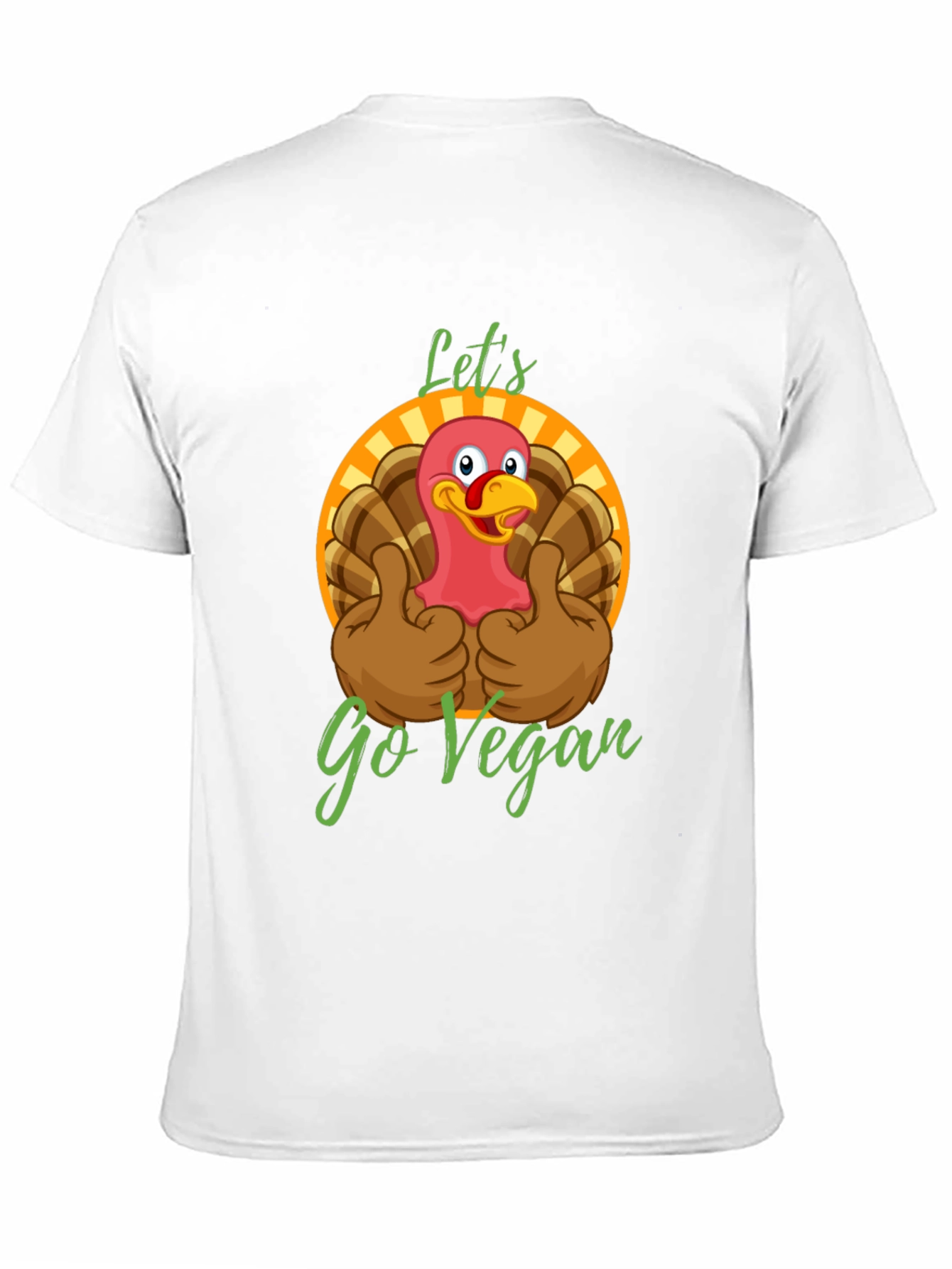 Funny Vegan Turkey T-Shirt - Lets Go Vegan!