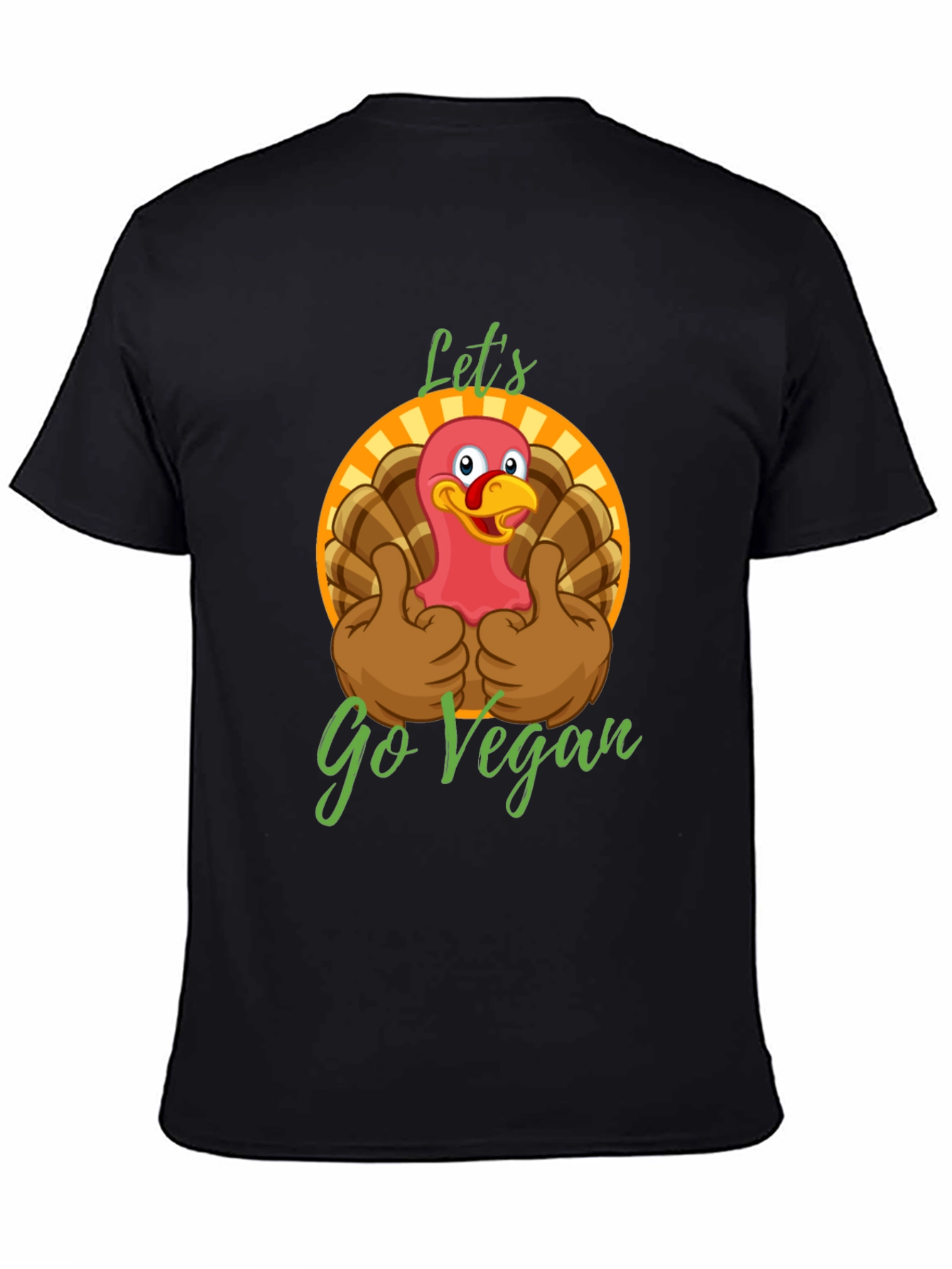 Funny Vegan Turkey T-Shirt - Lets Go Vegan!