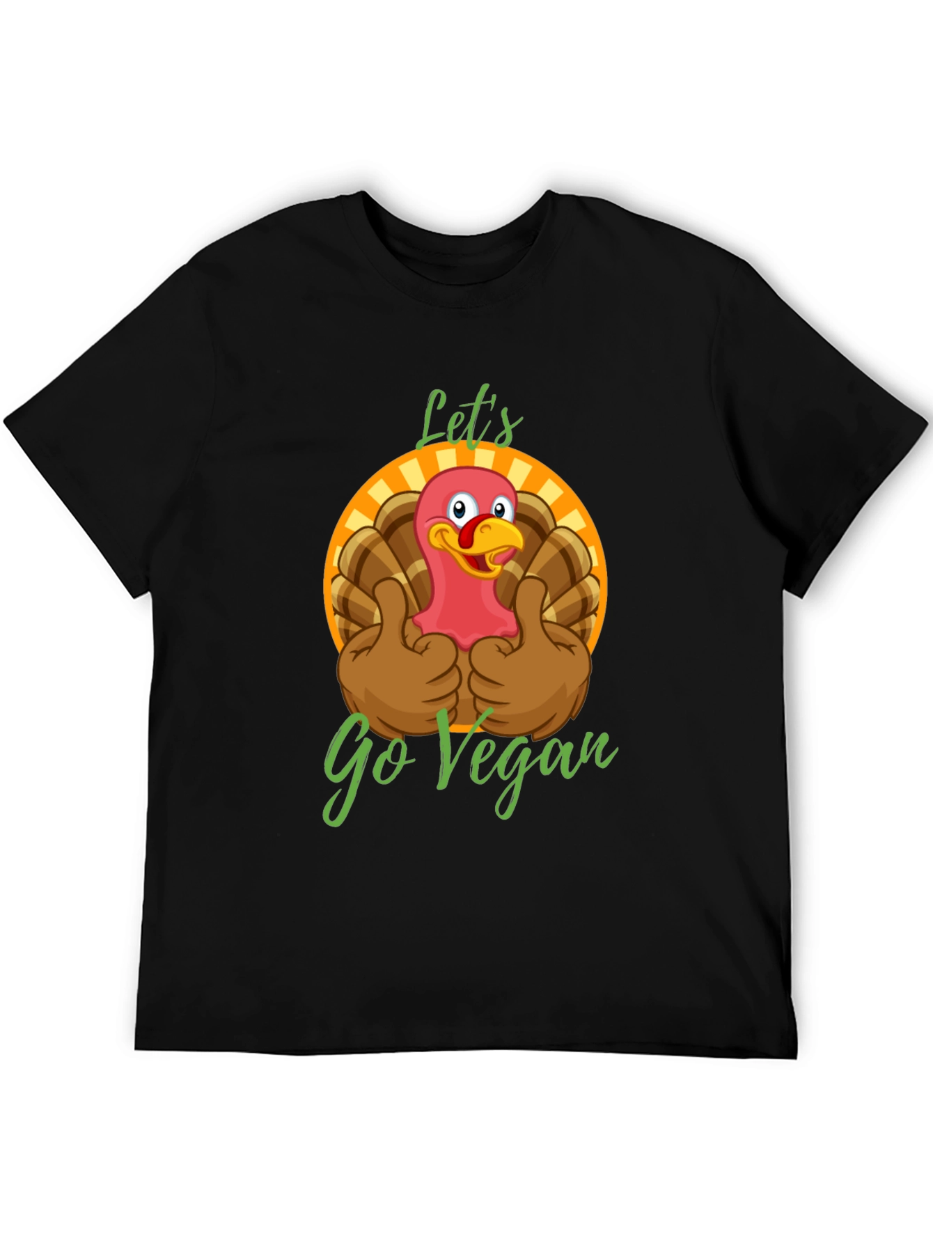 Funny Vegan Turkey T-Shirt - Lets Go Vegan!