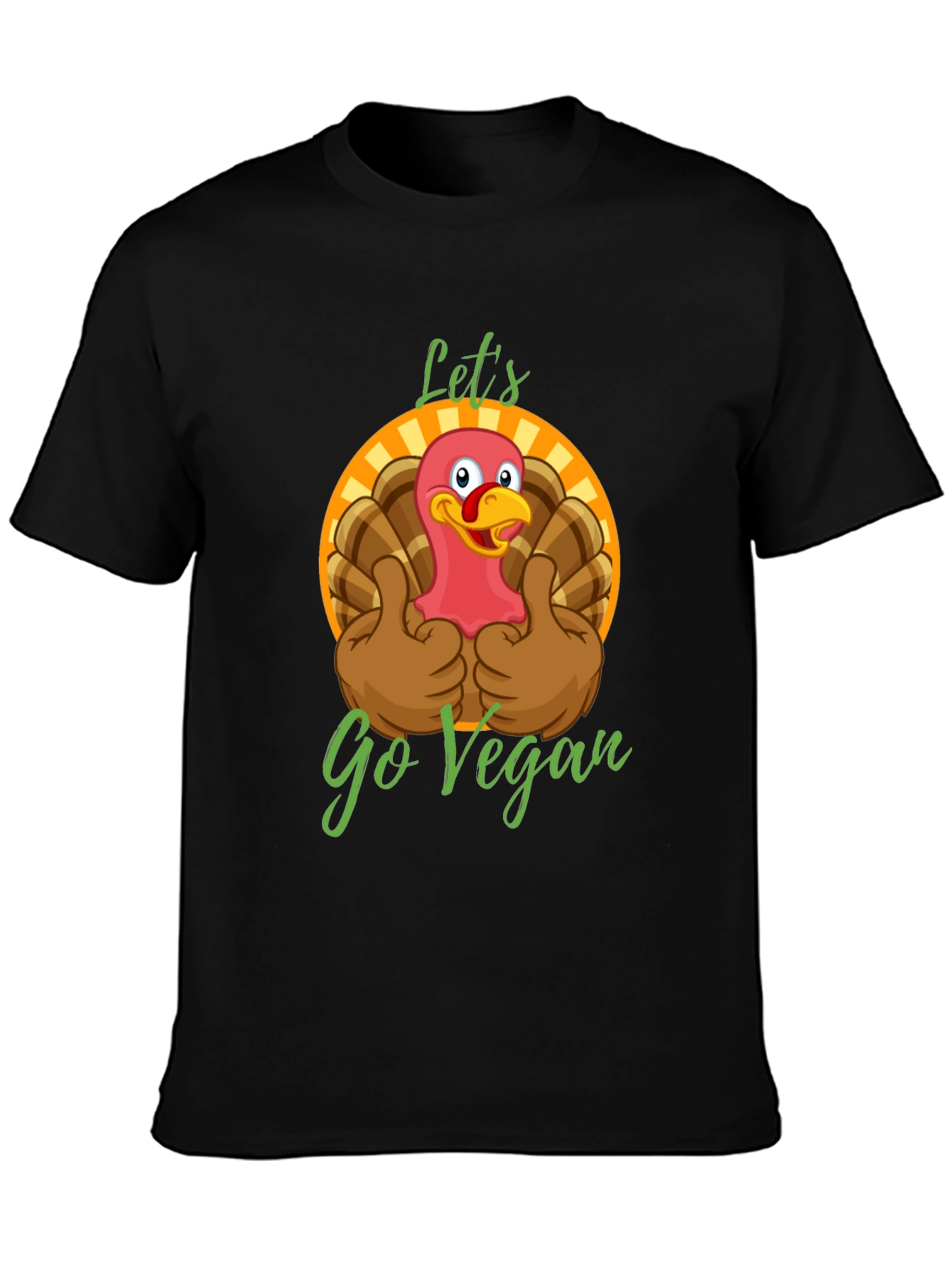 Funny Vegan Turkey T-Shirt - Lets Go Vegan!