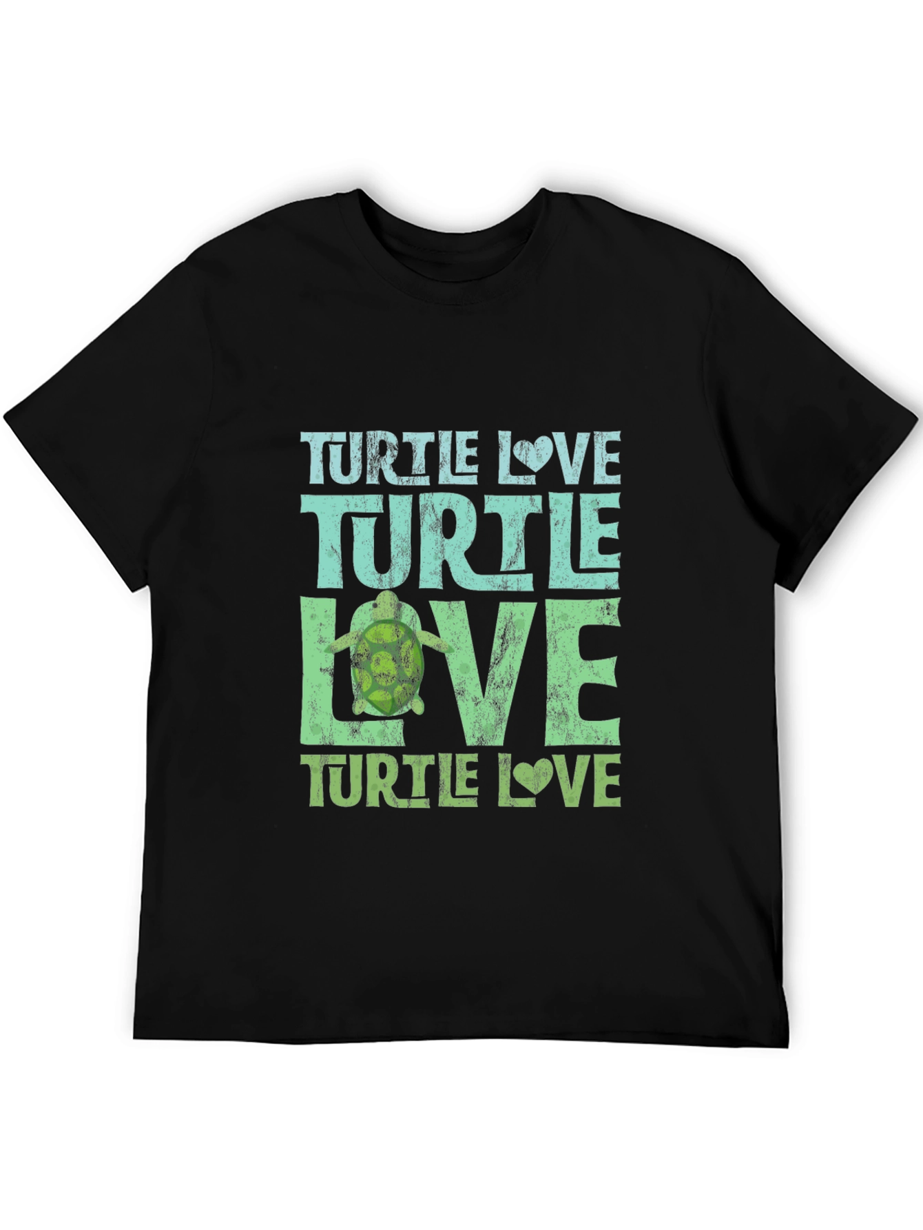 Turtle Love Graphic Tee - Unisex Black T-Shirt