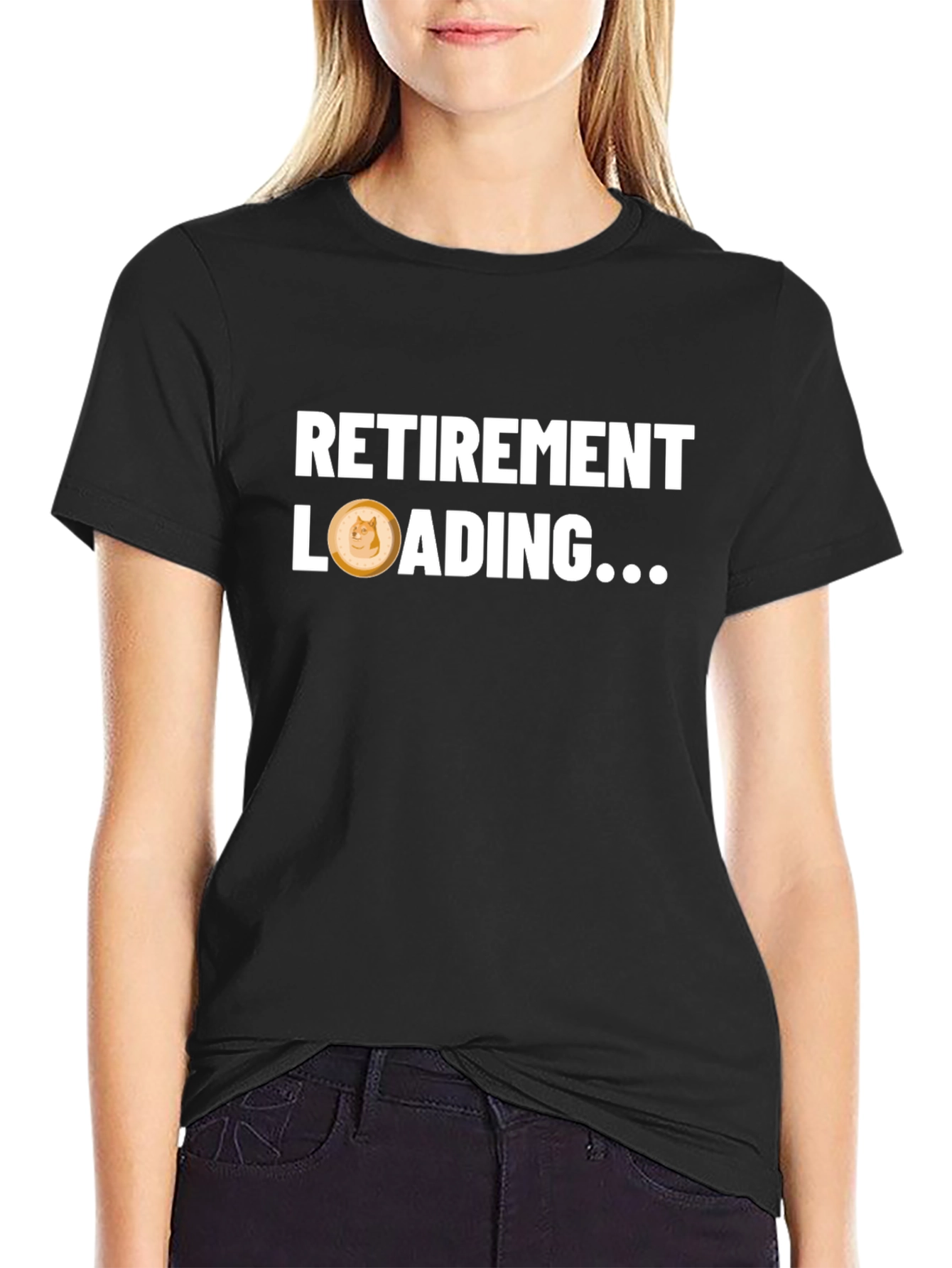 Dogecoin Retirement Loading T-Shirt – Crypto Graphic Tee