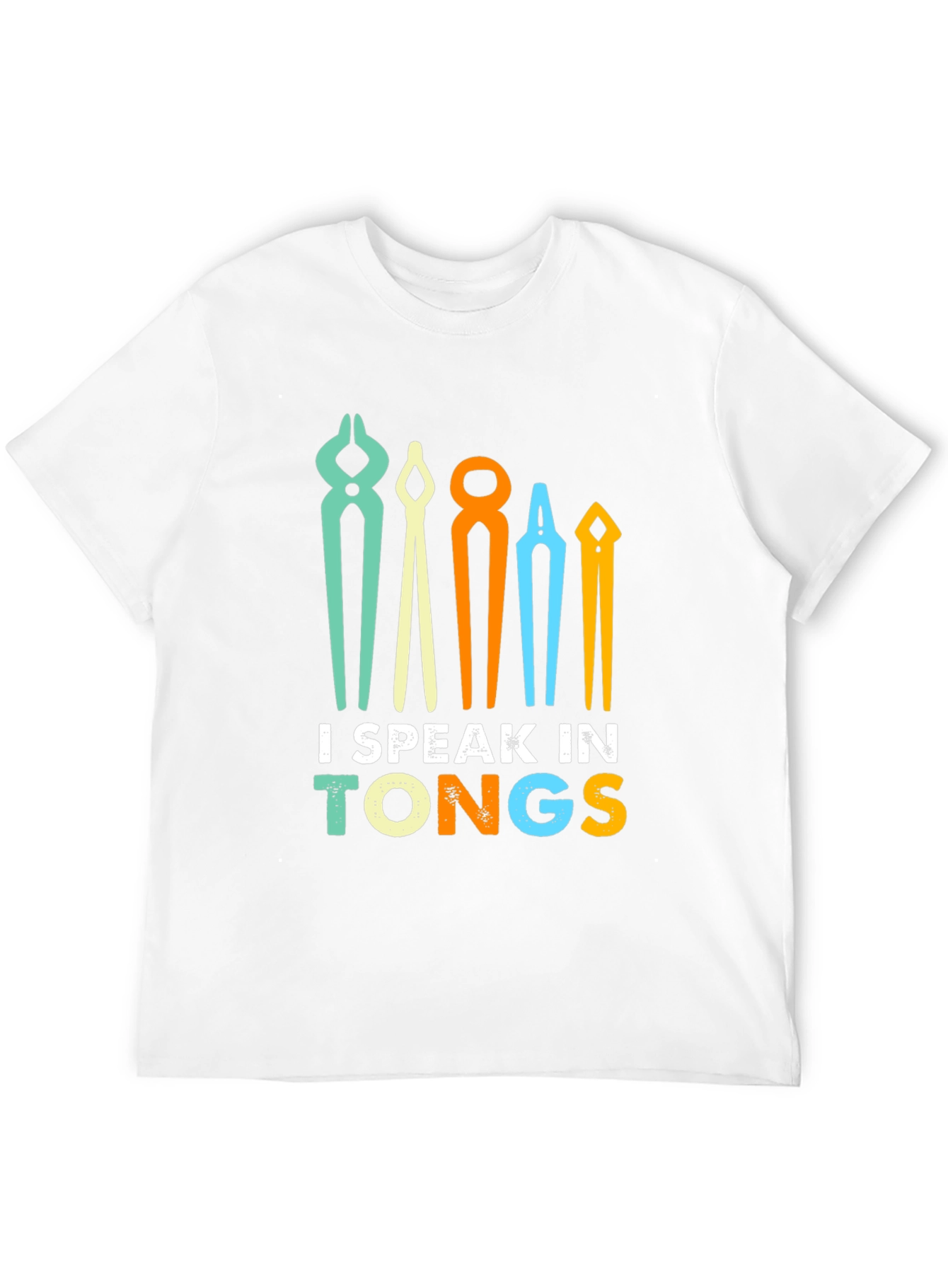 I Speak In Tongs Black T-Shirt