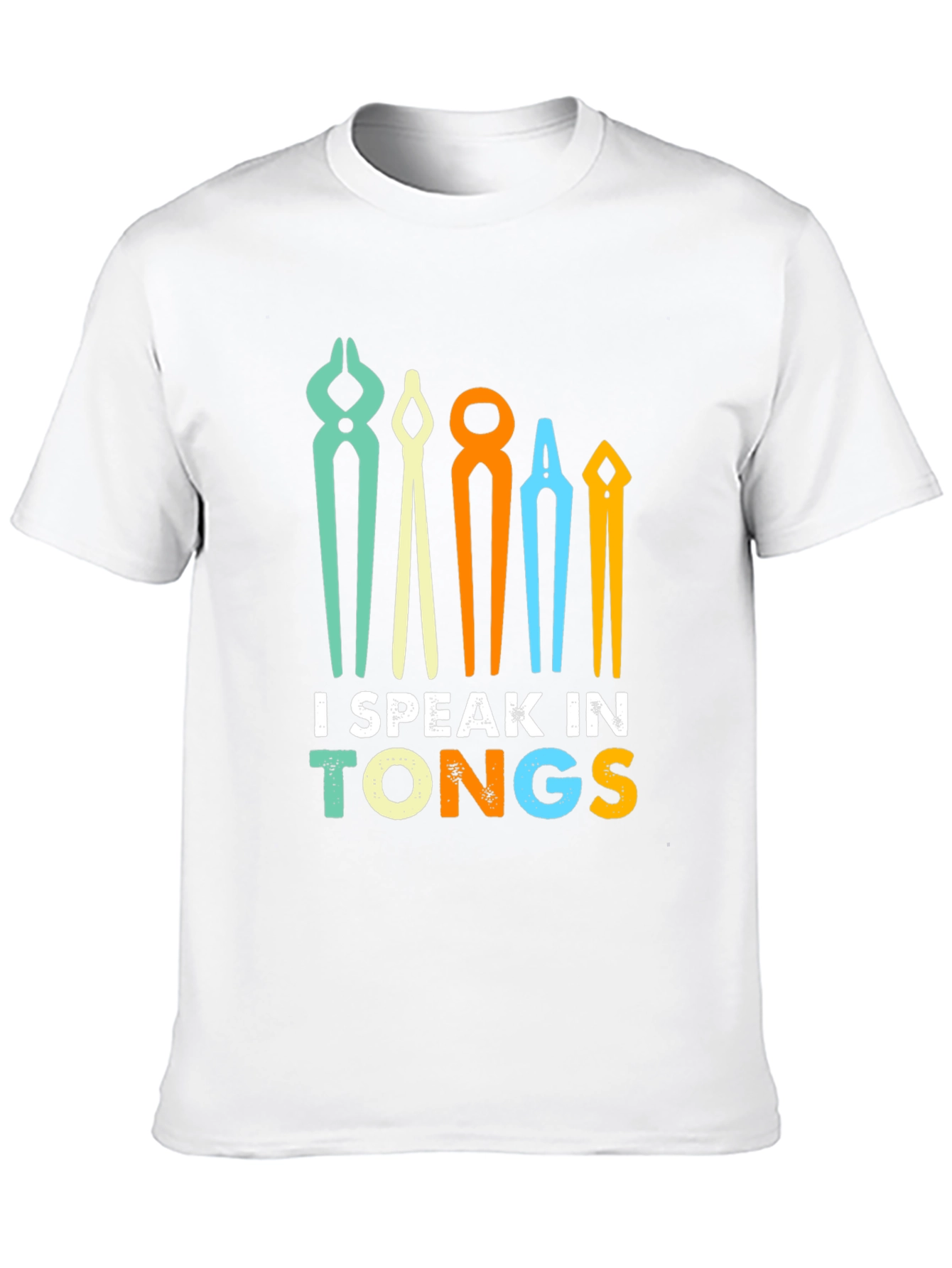 I Speak In Tongs Black T-Shirt