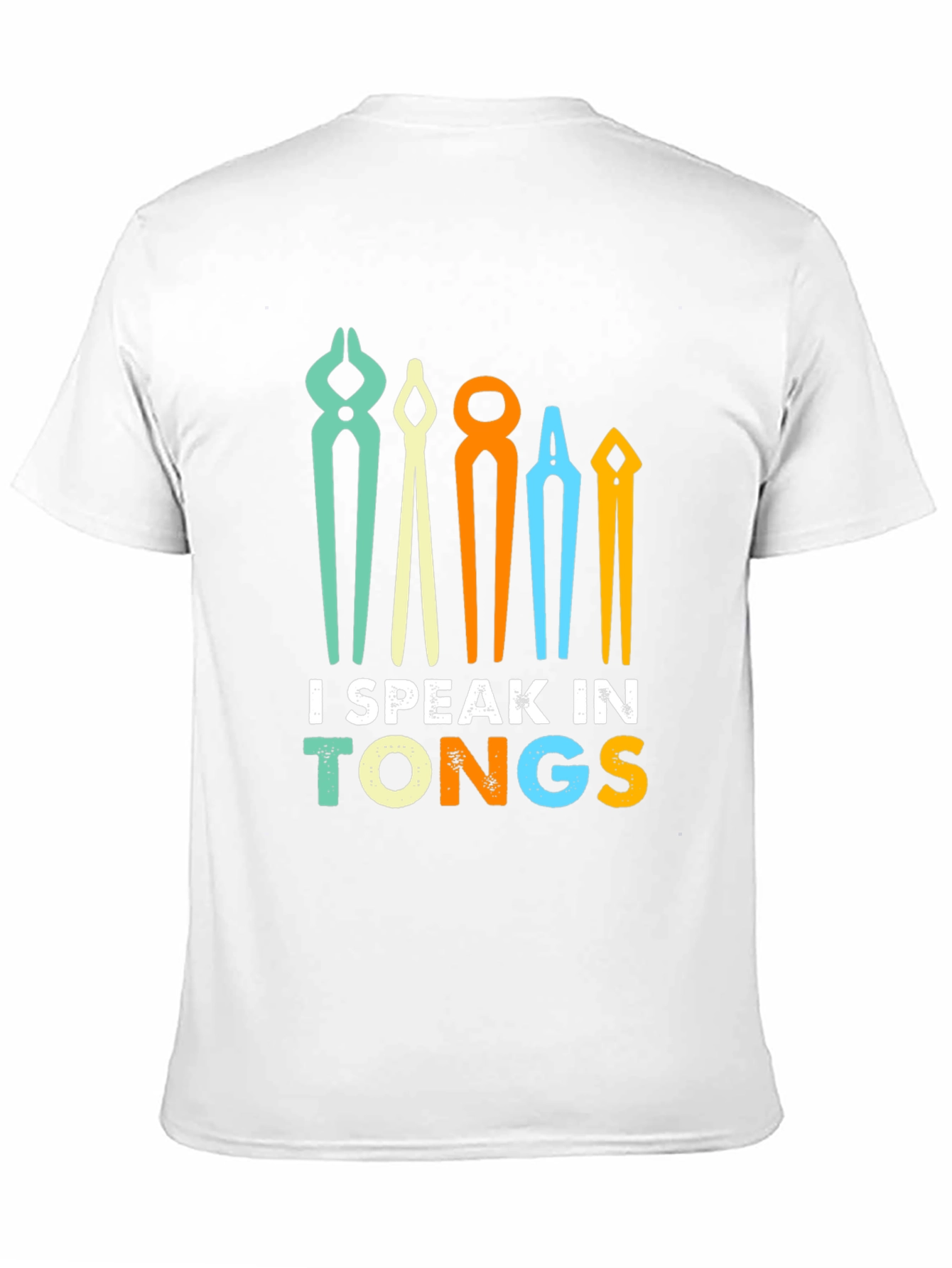 I Speak In Tongs Black T-Shirt