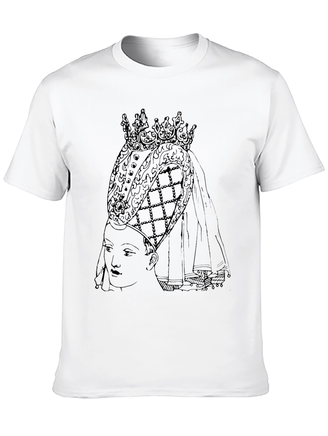 Queen Portrait Graphic T-Shirt - Black