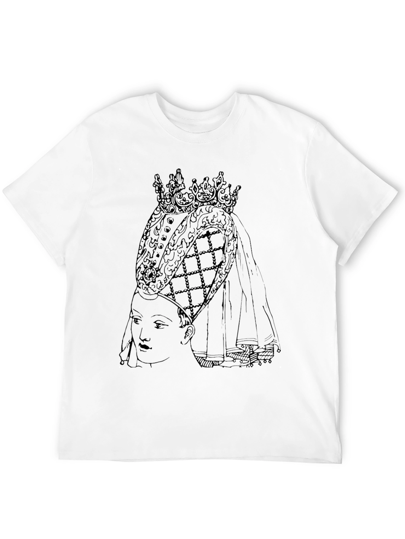 Queen Portrait Graphic T-Shirt - Black