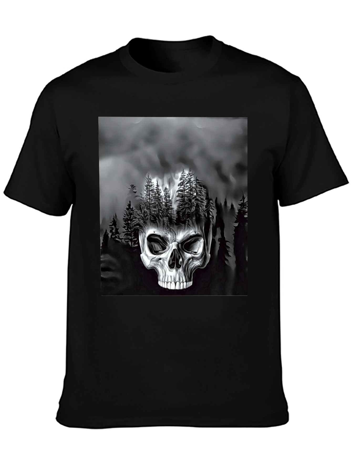Skull Forest Graphic T-Shirt