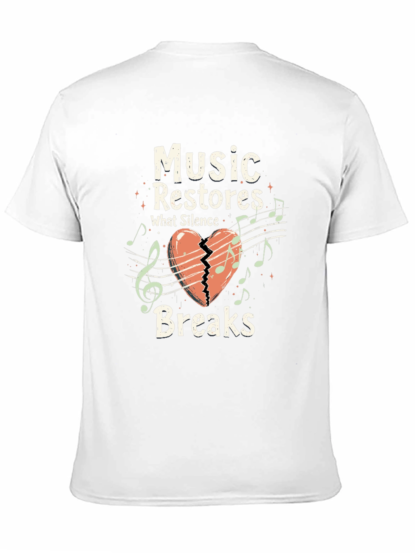 Music Restores What Silence Breaks Graphic T-Shirt