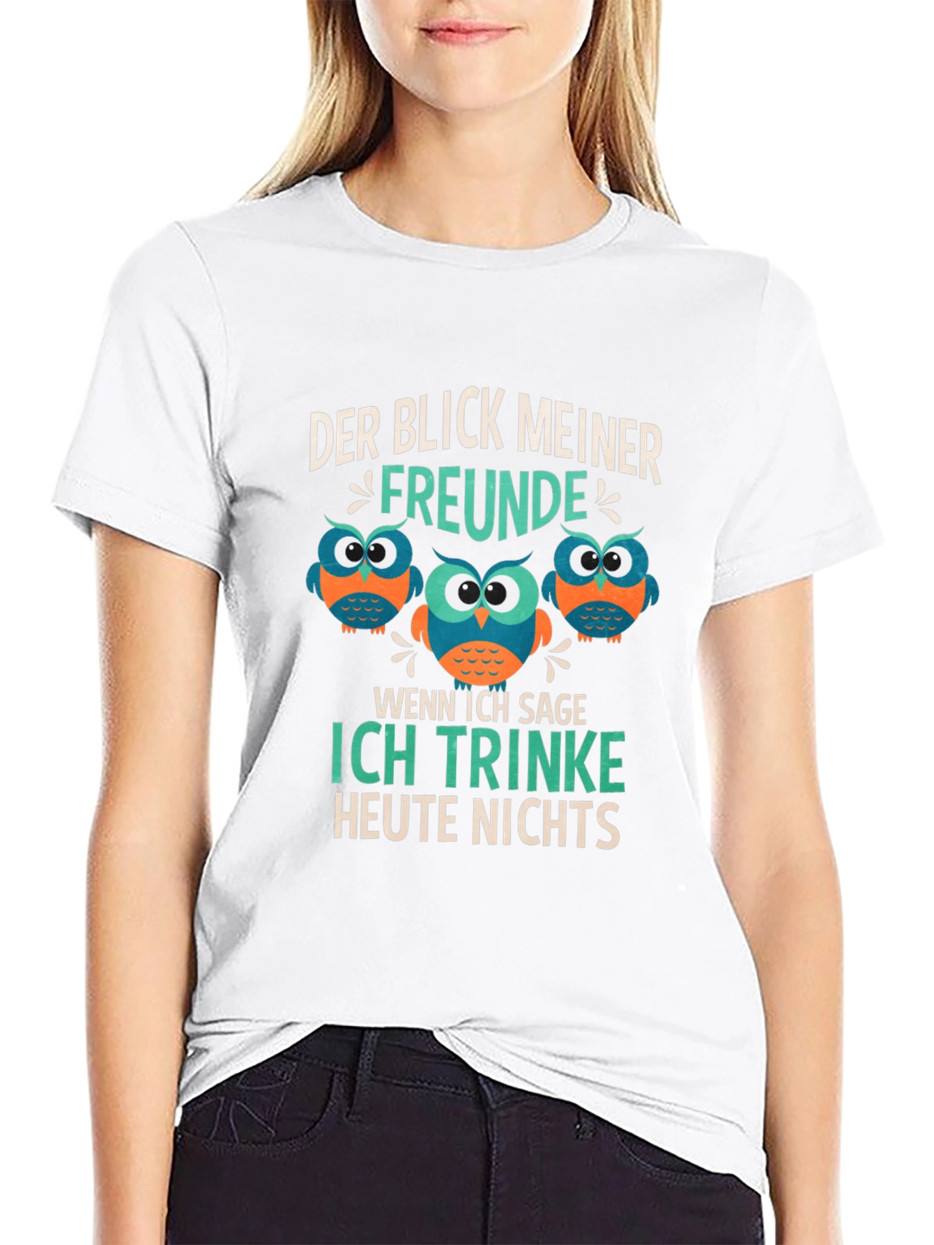 Funny Owl Graphic T-Shirt - Der Blick Meiner Freunde