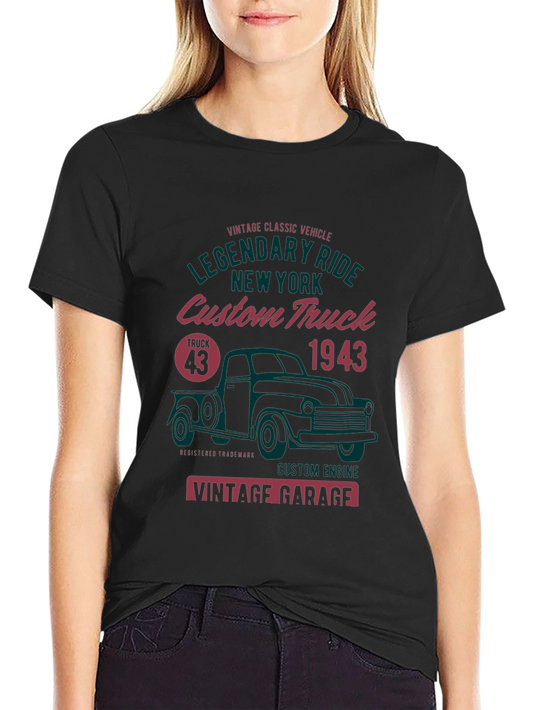 Vintage 1943 Custom Truck Graphic T-Shirt
