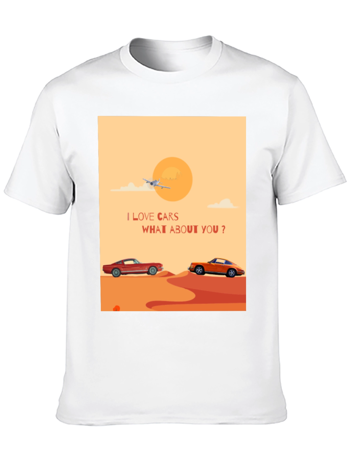 I Love Cars Black T-Shirt