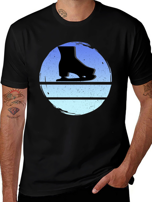 Retro Ice Skate T-Shirt - Vintage Style Graphic Tee