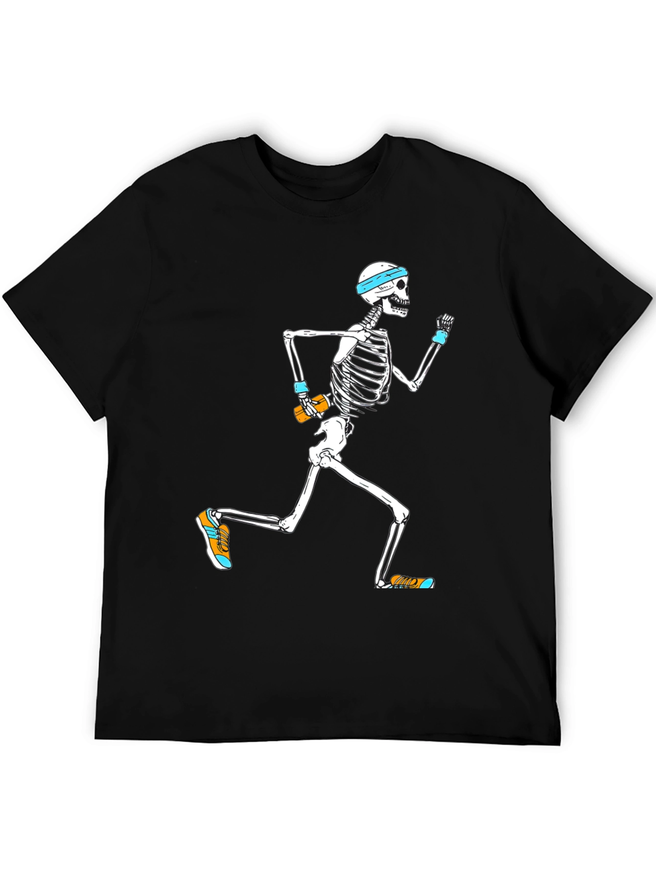 Running Skeleton Graphic Tee - Mens Black T-Shirt