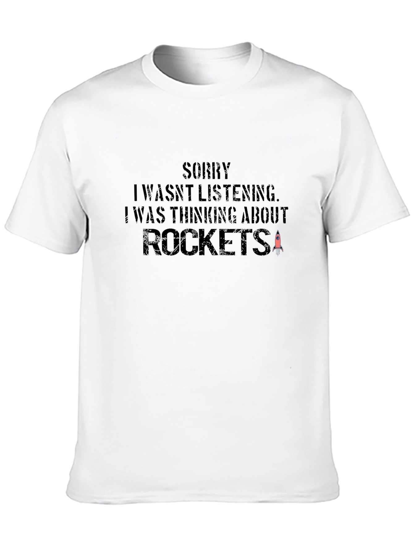 Rocket Thinking Black T-Shirt