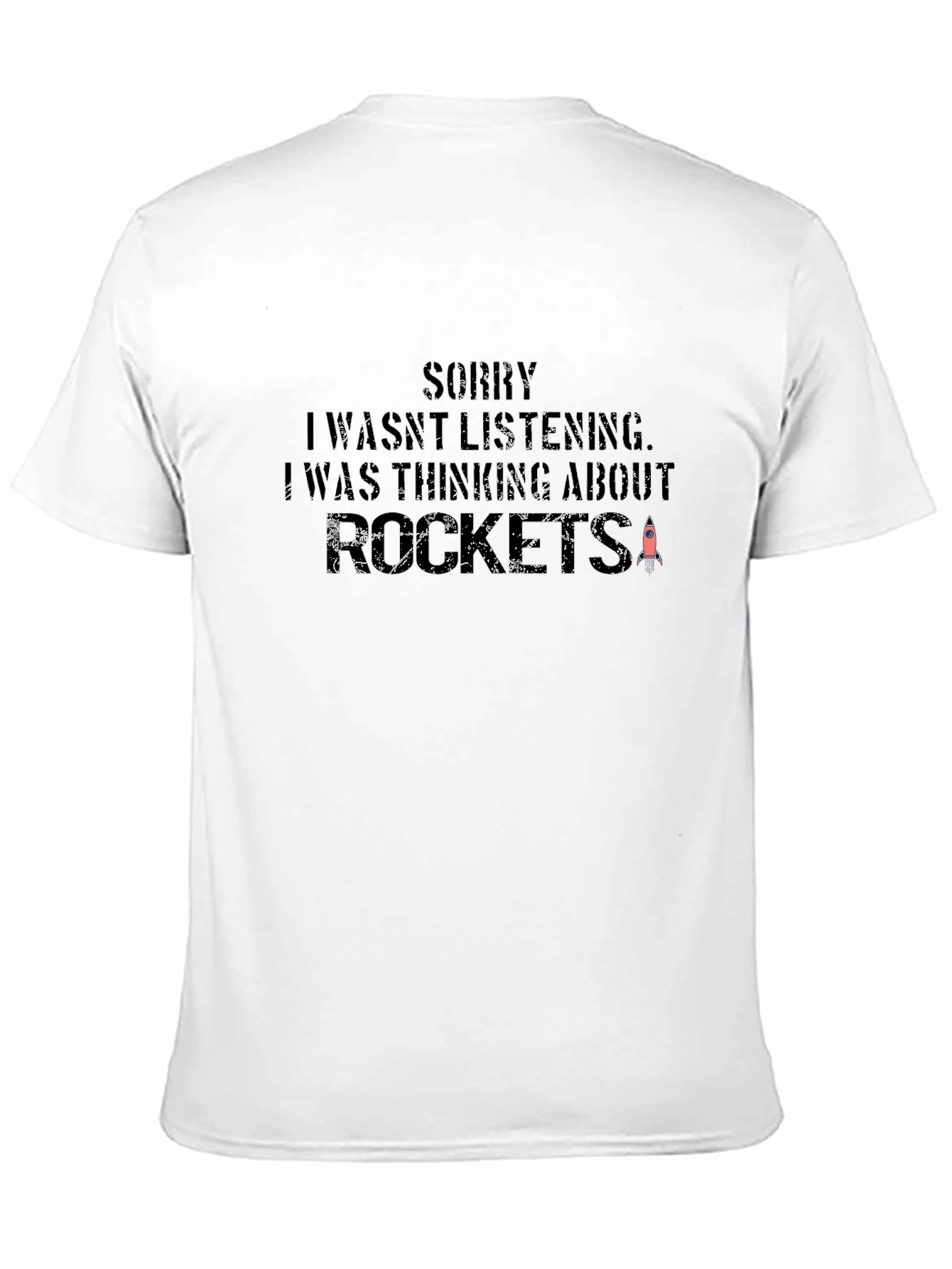 Rocket Thinking Black T-Shirt