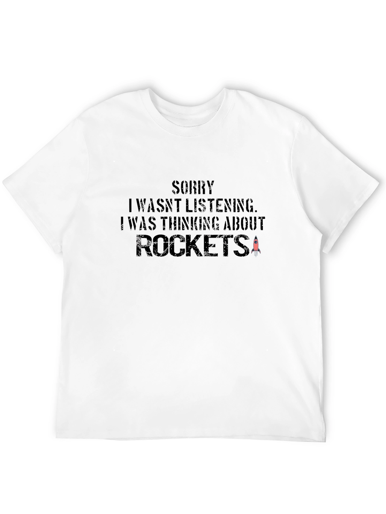Rocket Thinking Black T-Shirt