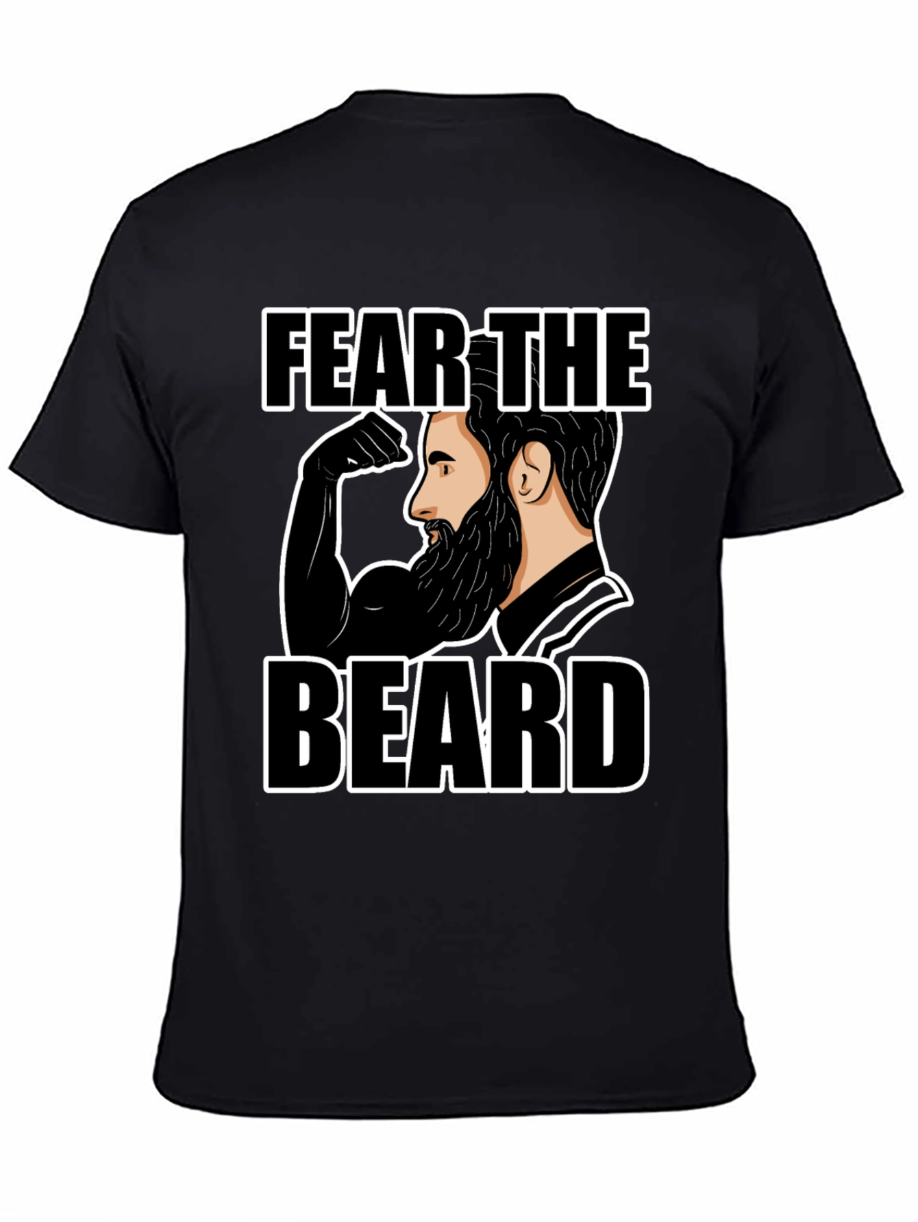Fear the Beard T-Shirt - Black Graphic Tee