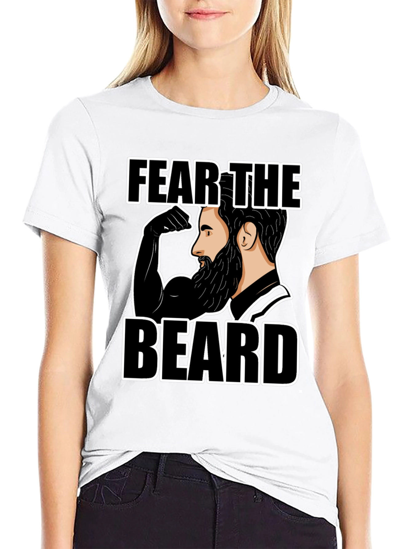 Fear the Beard T-Shirt - Black Graphic Tee