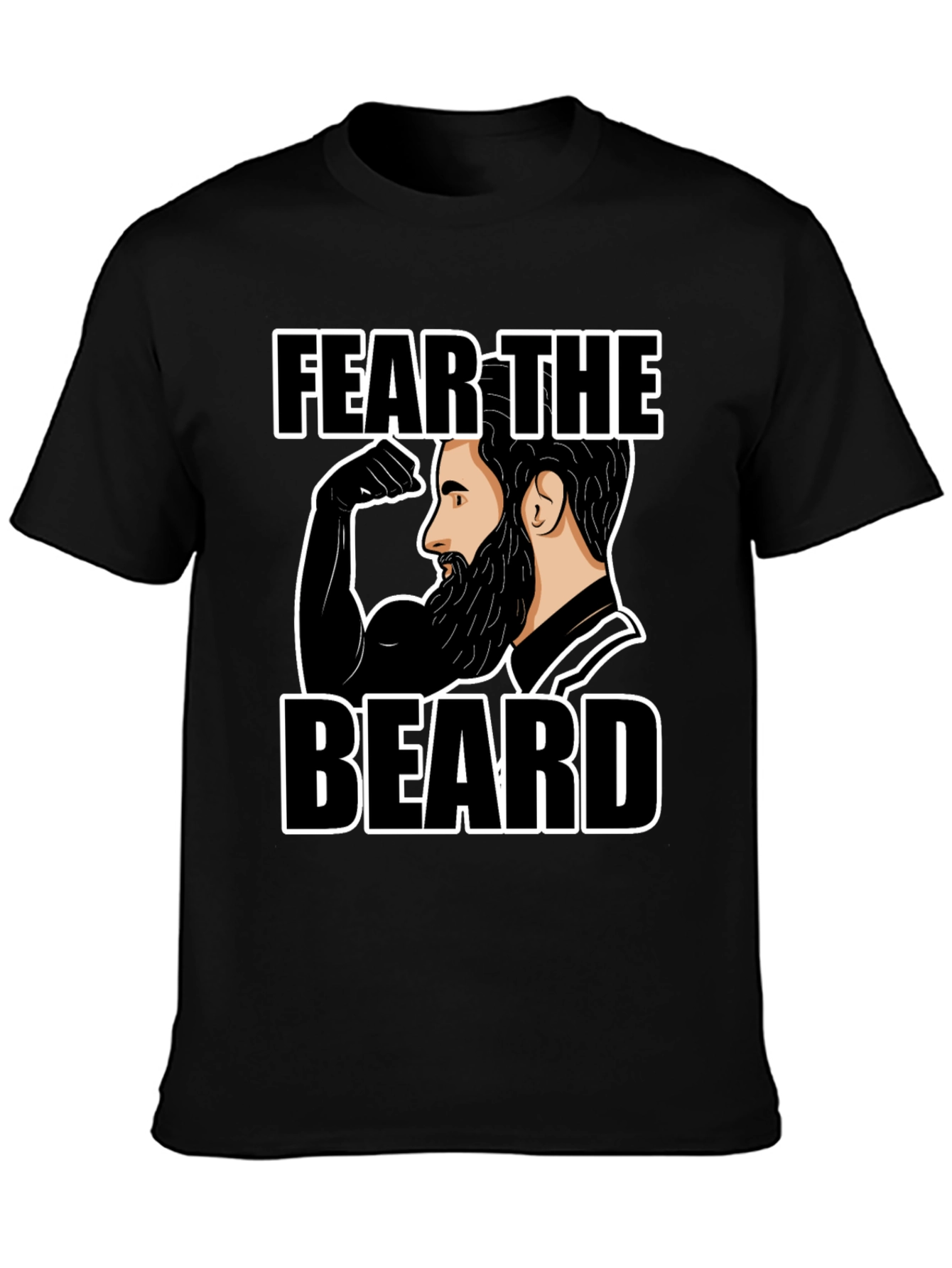 Fear the Beard T-Shirt - Black Graphic Tee