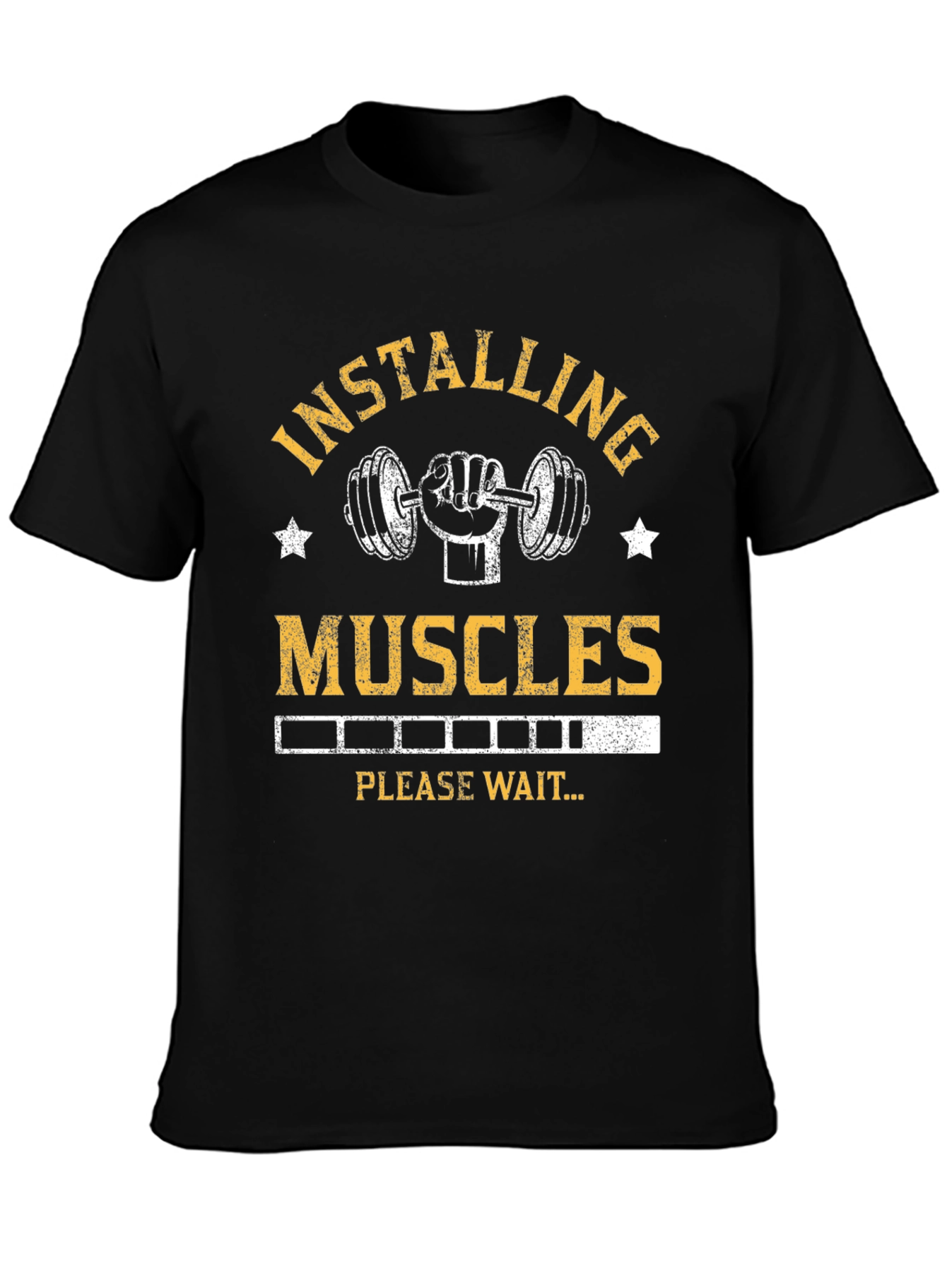 Installing Muscles Graphic T-Shirt - Black