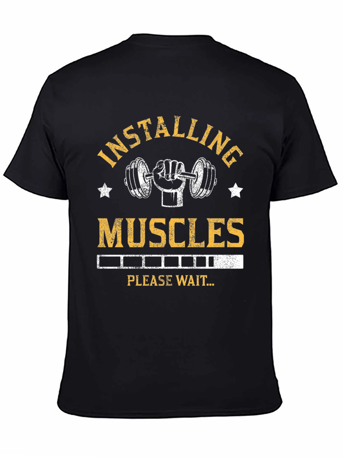 Installing Muscles Graphic T-Shirt - Black