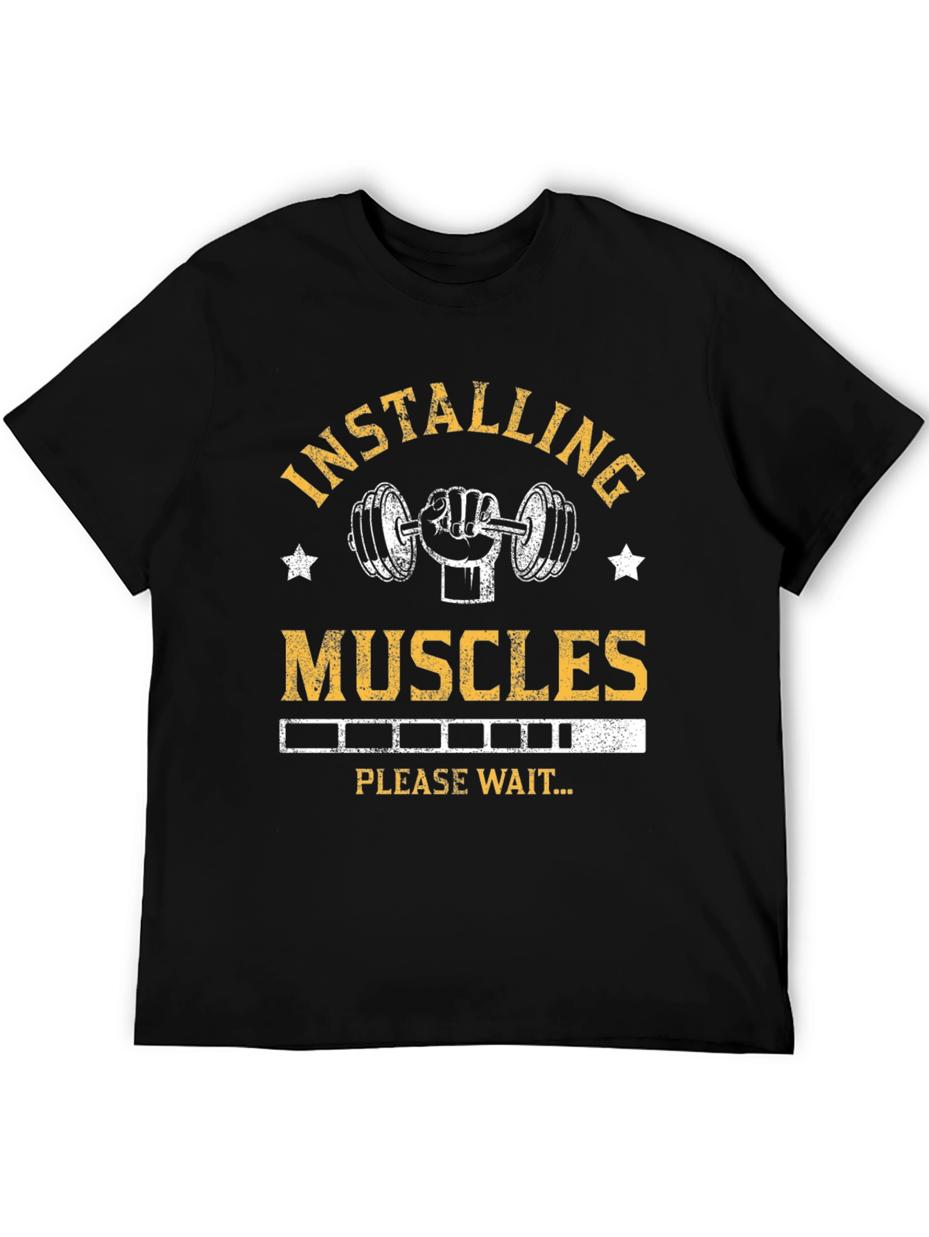 Installing Muscles Graphic T-Shirt - Black