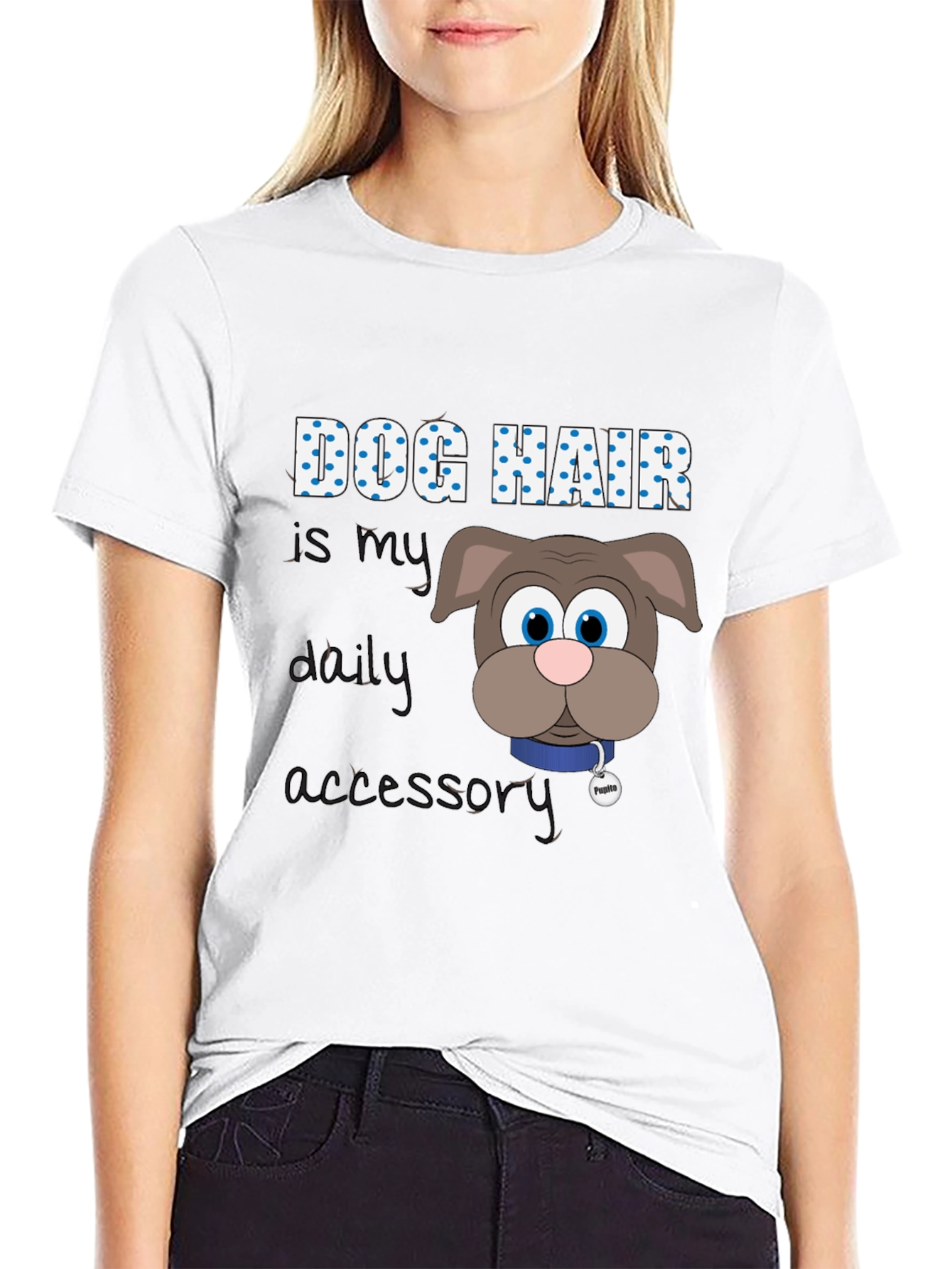Dog Hair Is My Daily Accessory T-Shirt – Funny Dog Lover Tee