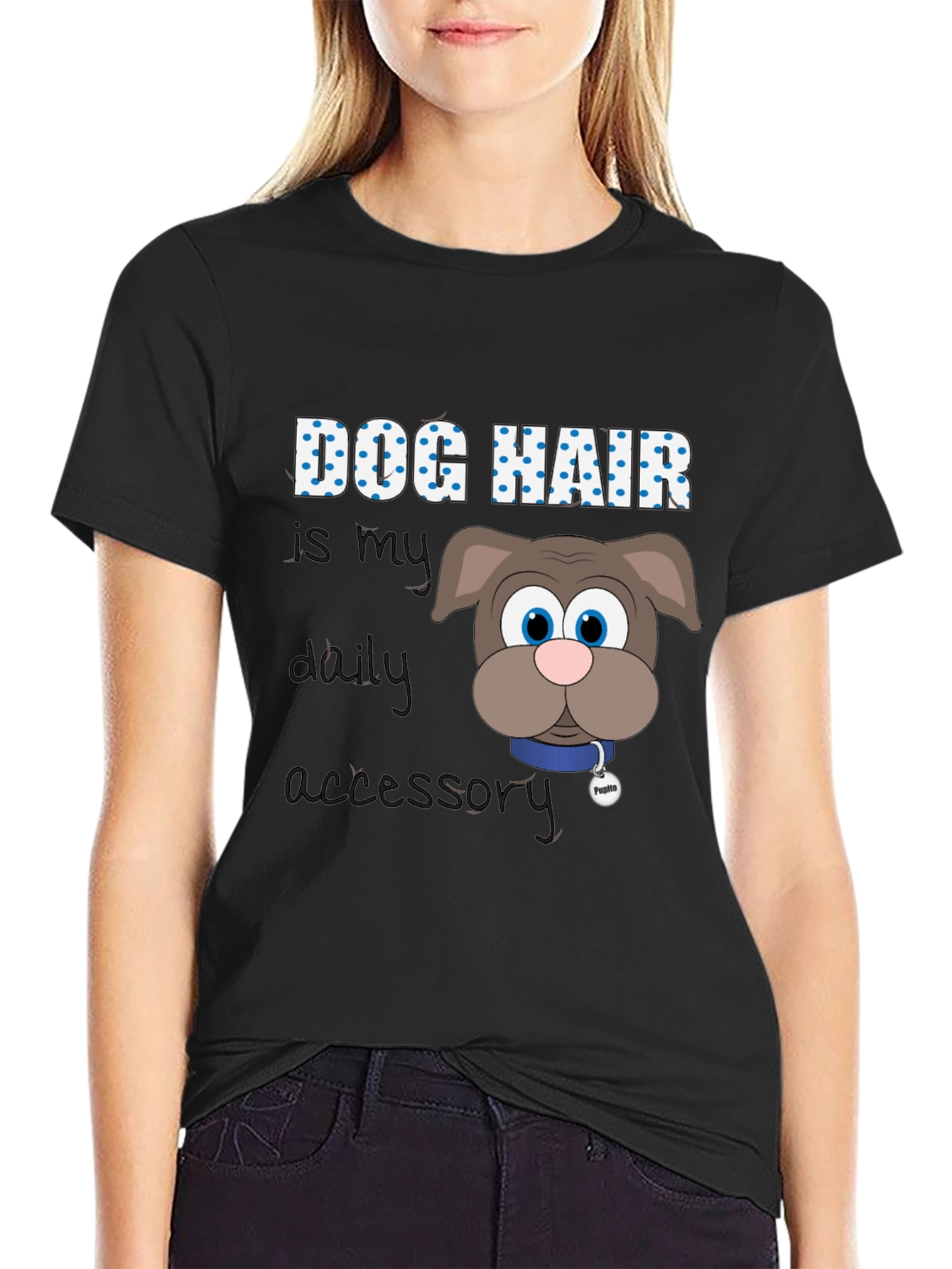 Dog Hair Is My Daily Accessory T-Shirt – Funny Dog Lover Tee