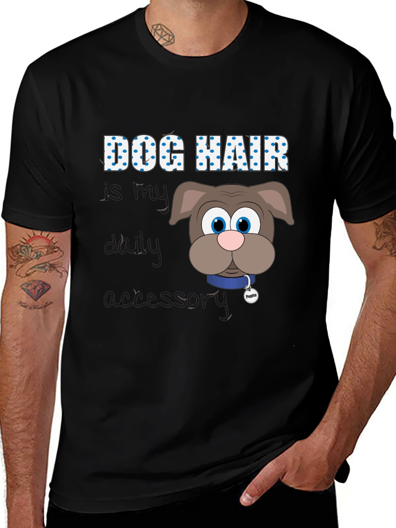 Dog Hair Is My Daily Accessory T-Shirt – Funny Dog Lover Tee