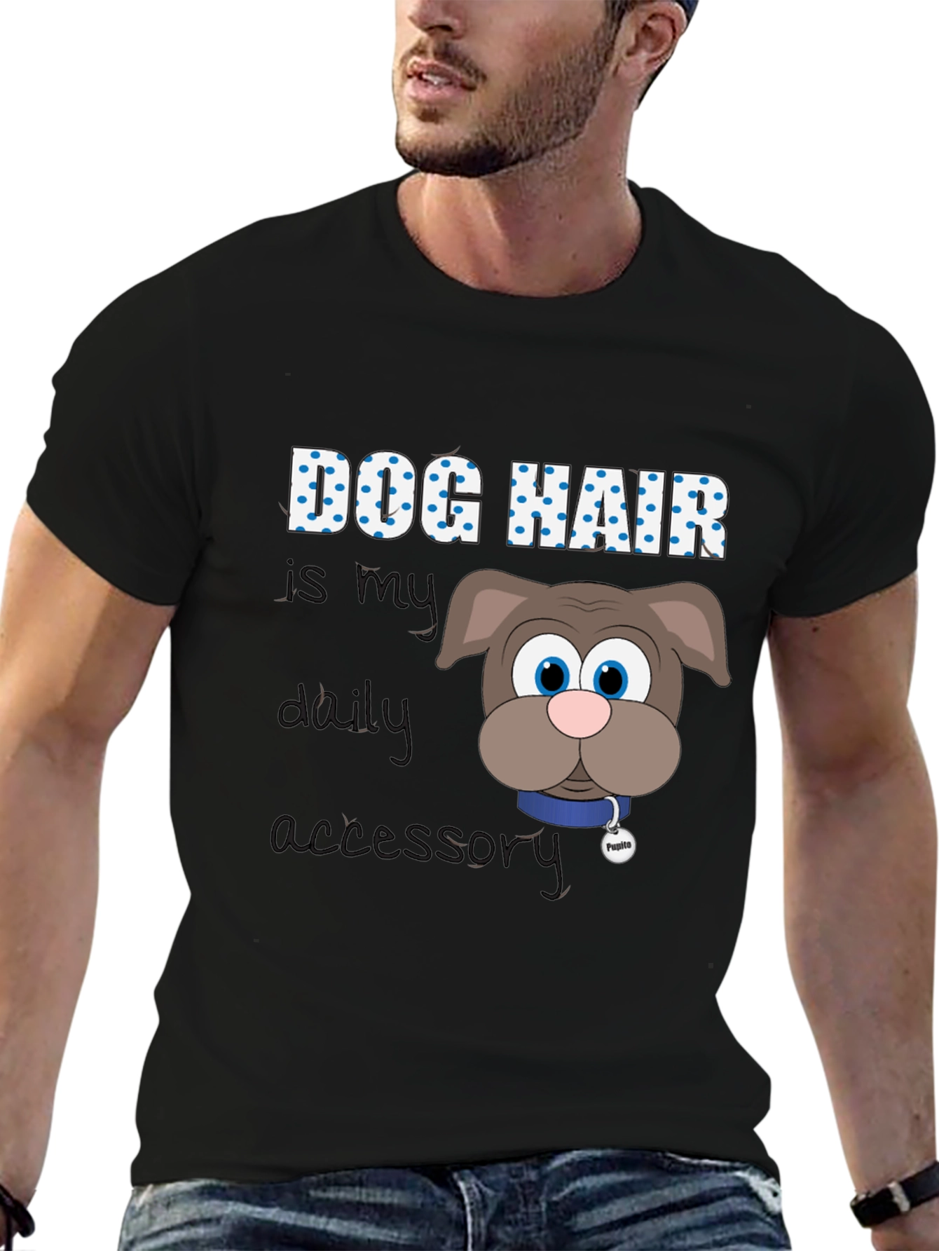 Dog Hair Is My Daily Accessory T-Shirt – Funny Dog Lover Tee
