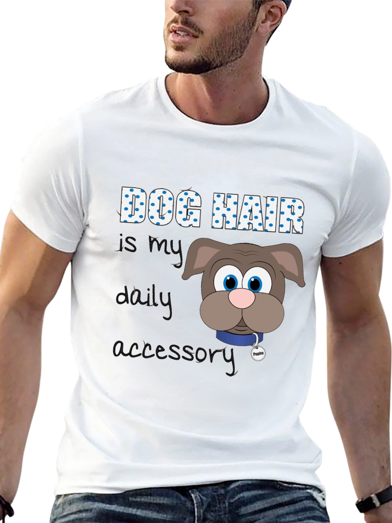 Dog Hair Is My Daily Accessory T-Shirt – Funny Dog Lover Tee
