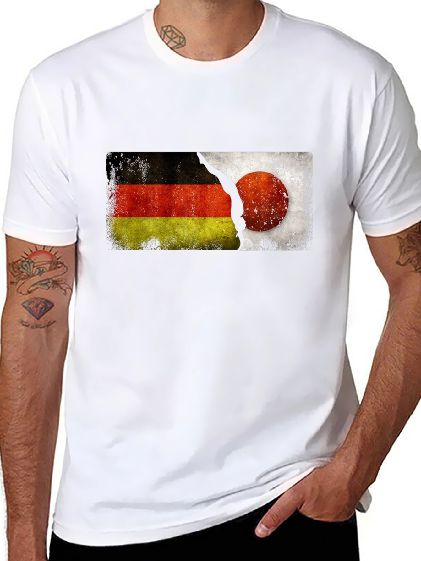 Germany Japan Flag T-Shirt
