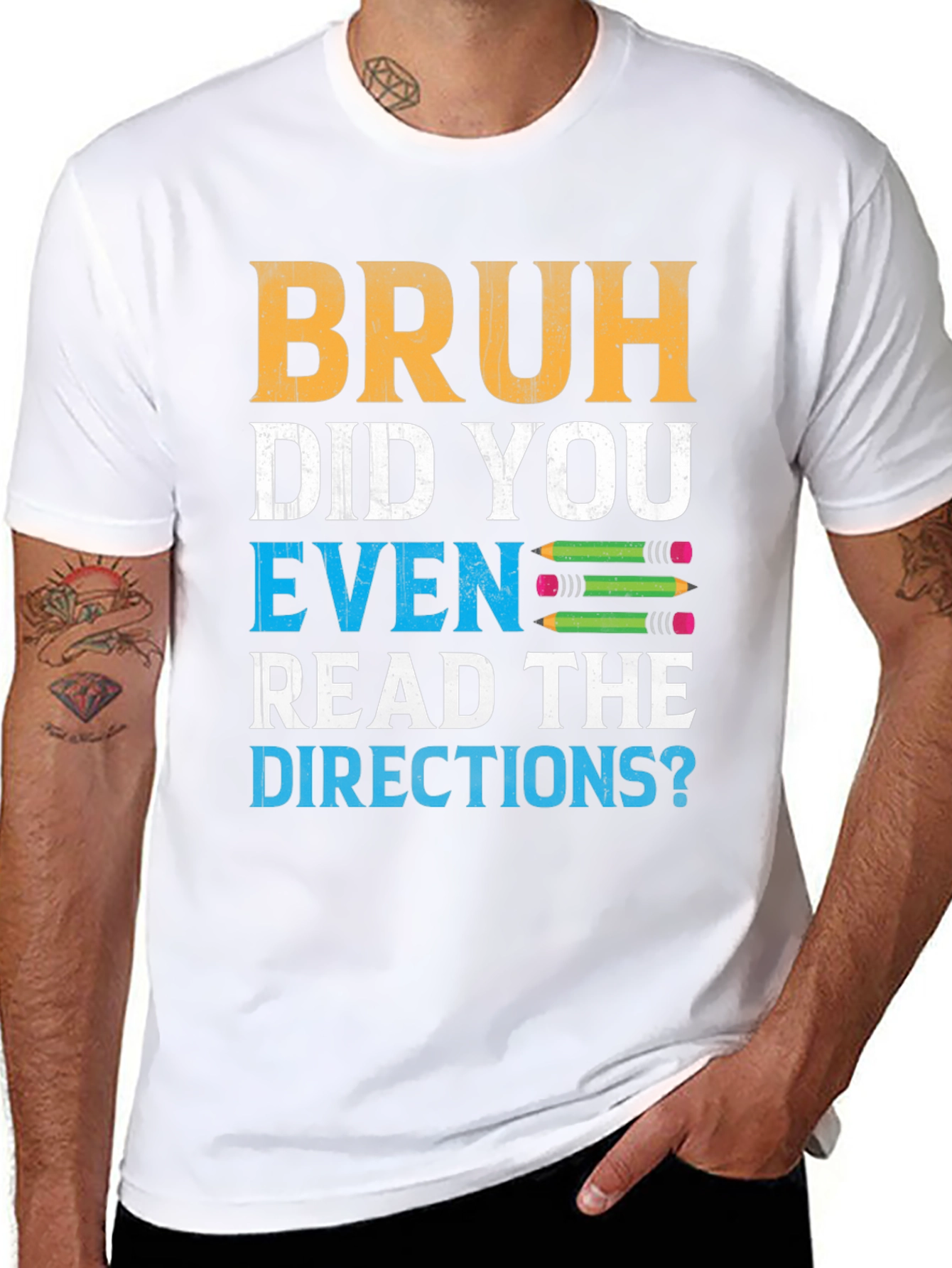 Bruh Did You Even Read the Directions? Graphic Tee