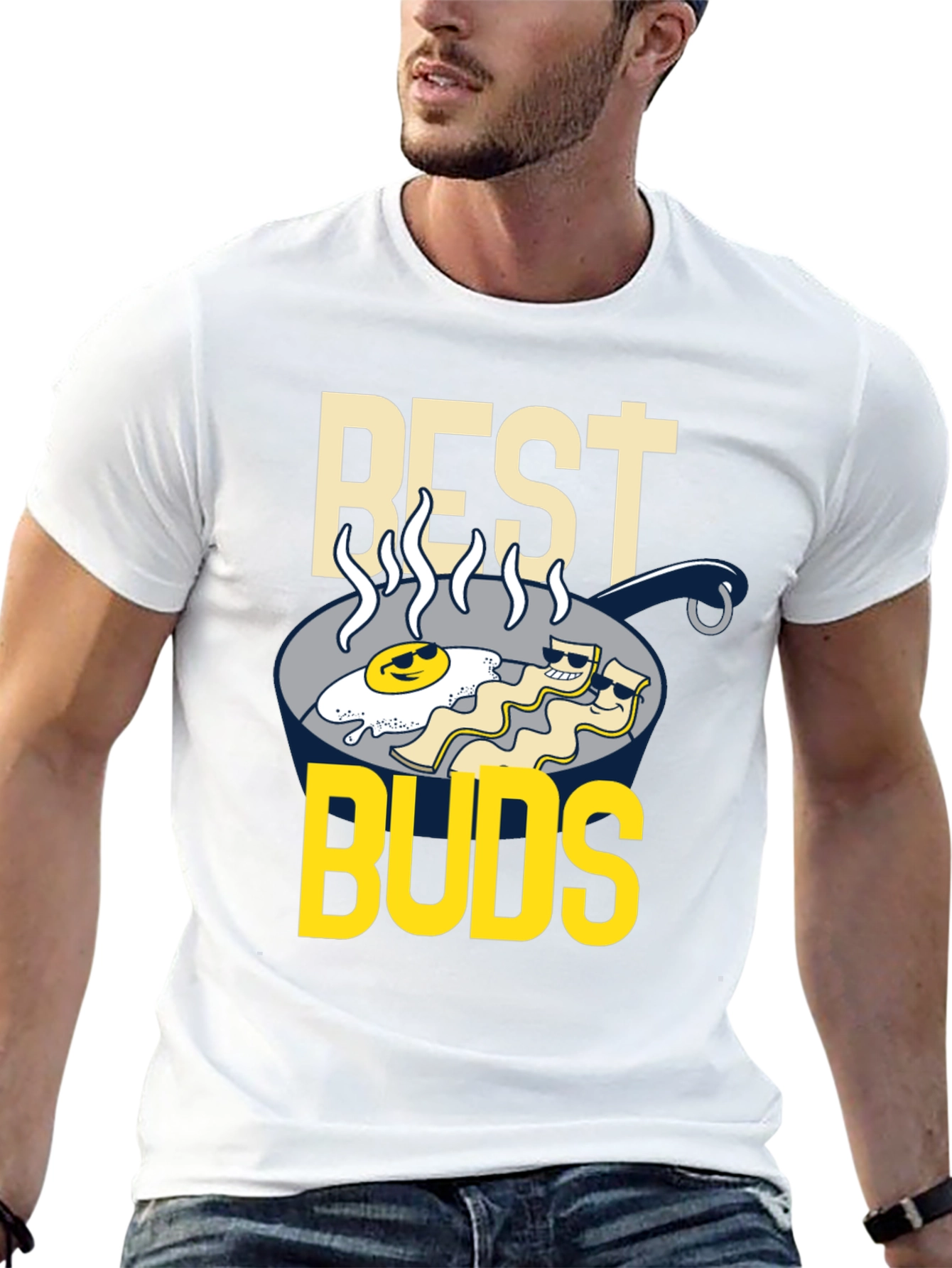 Best Buds Breakfast Graphic T-Shirt